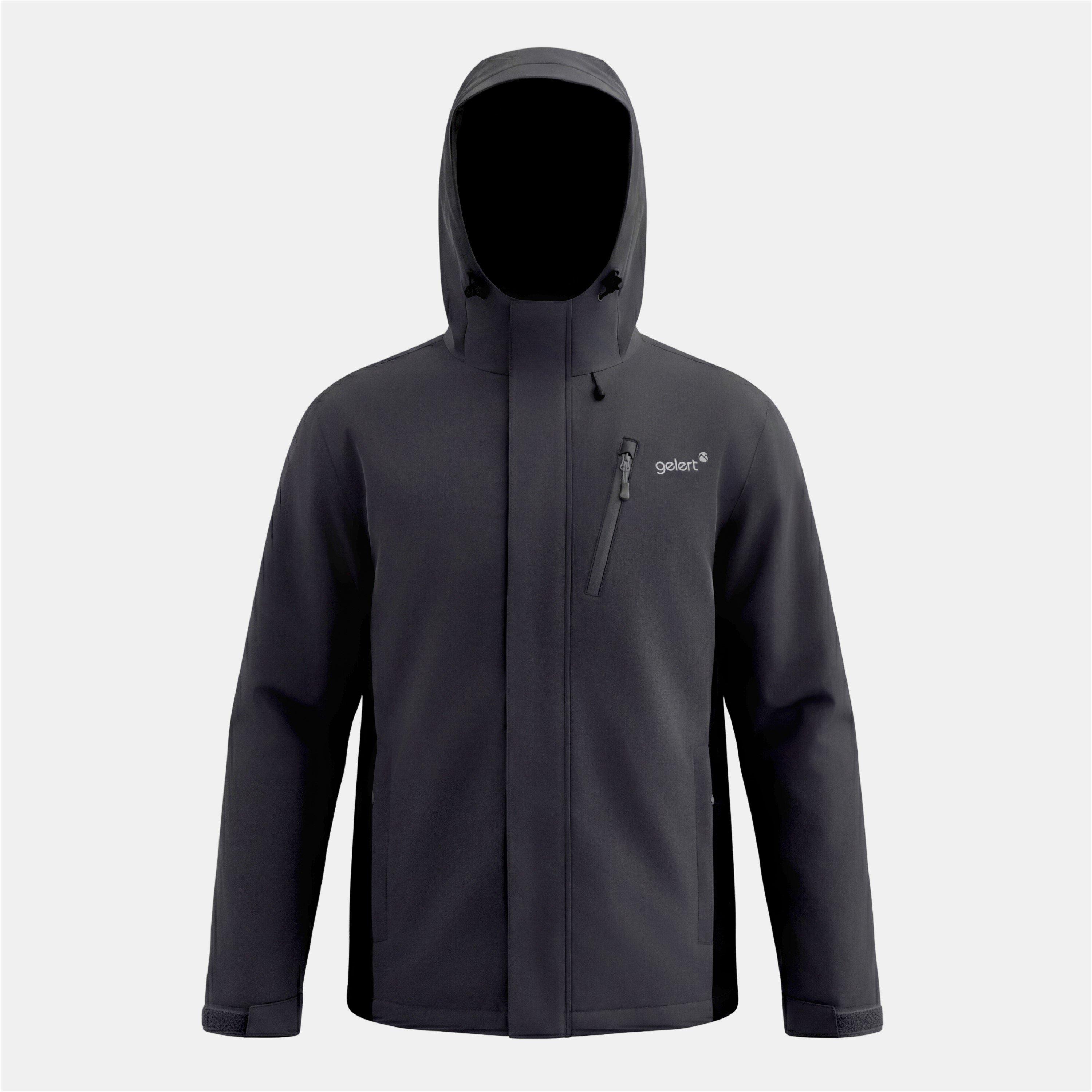 Gelert Men's Horizon Waterproof Hooded Long Sleeve Insulated Puffer Jacket - Charcoal - S