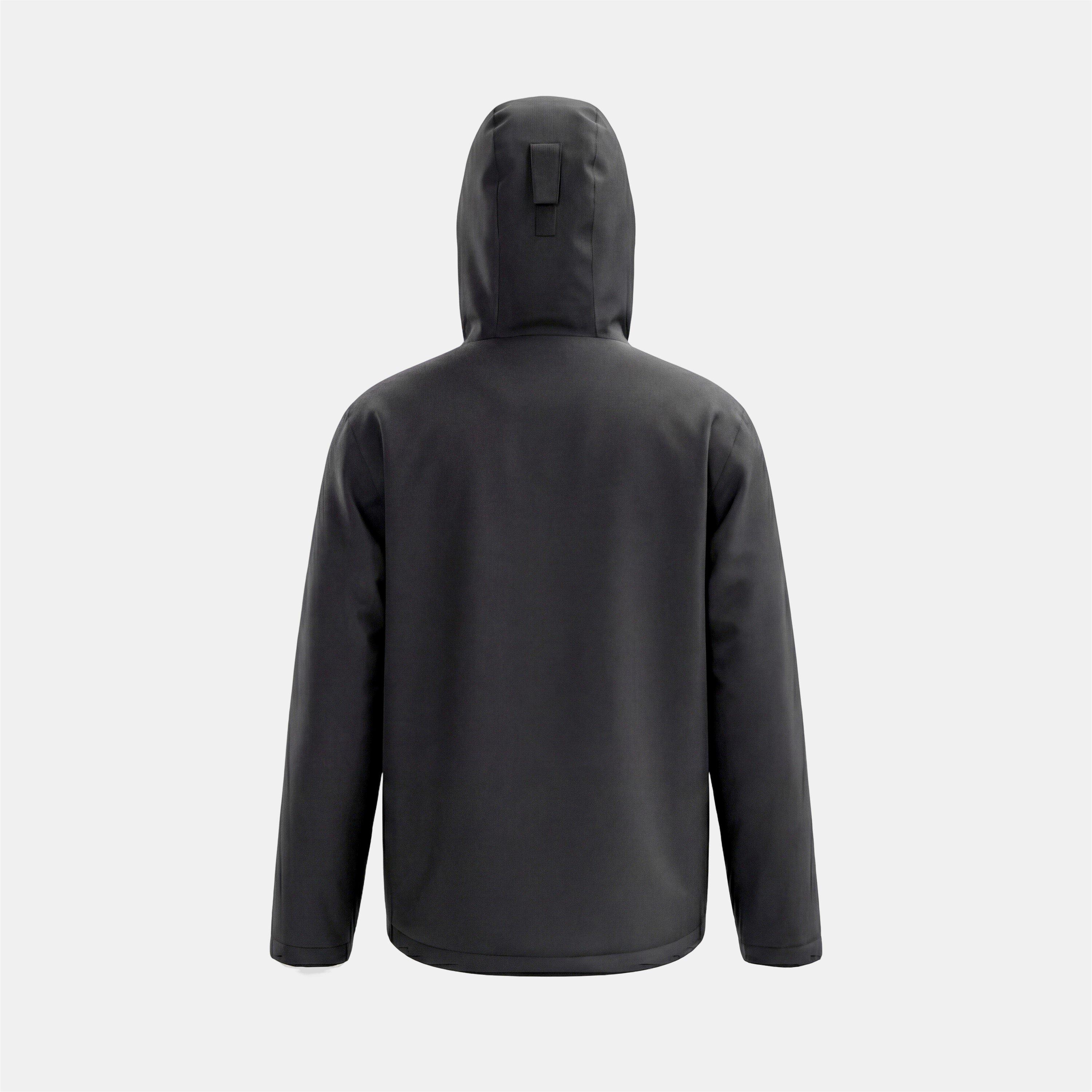 Charcoal - Gelert - Mens Horizon Waterproof Hooded Long Sleeve Insulated Puffer Jacket - 2