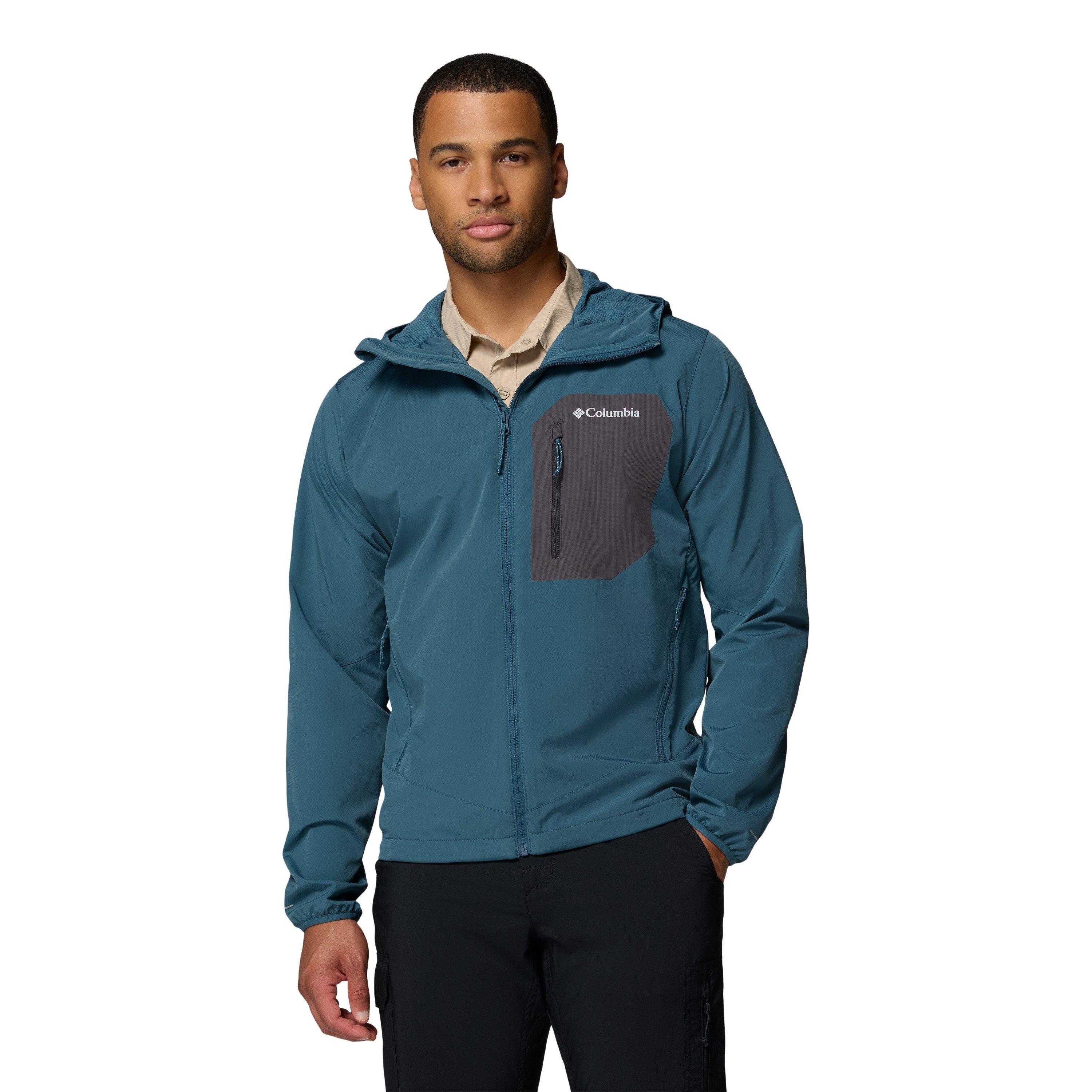 Columbia Men's Tall Heights Water Repellent Softshell Jacket - Blue - Small