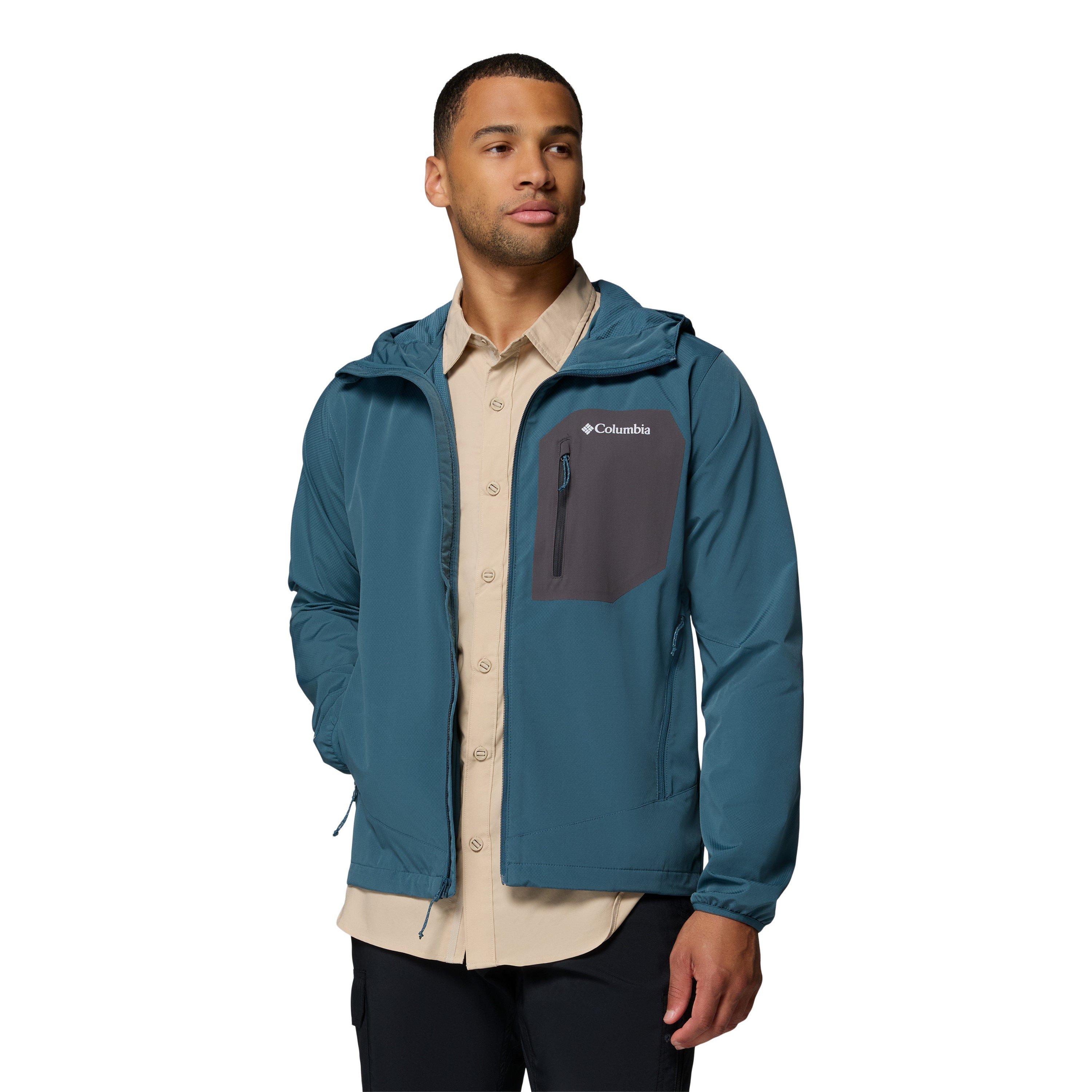 Blue - Columbia - Men's Tall Heights Water Repellent Softshell Jacket - 3