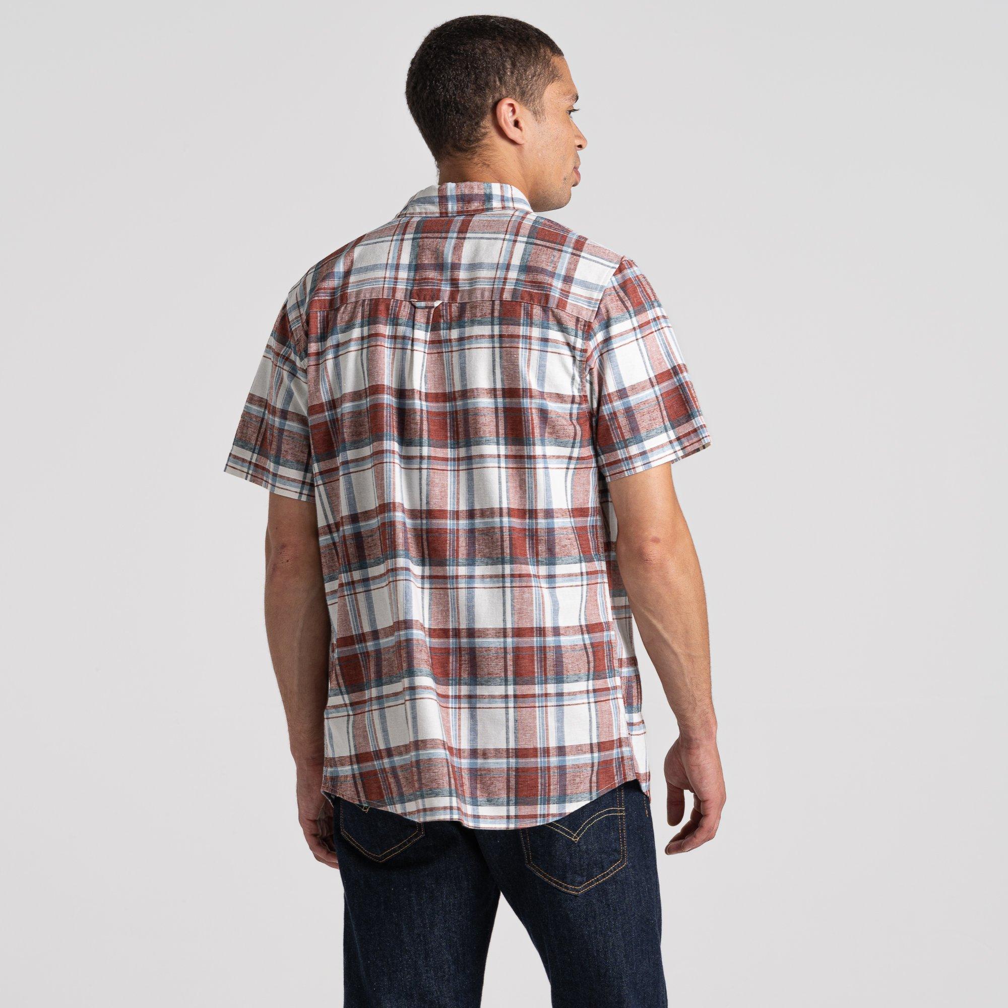 SiennaRedCHK - Craghoppers - Men's Hila Short-Sleeve Shirt - 2
