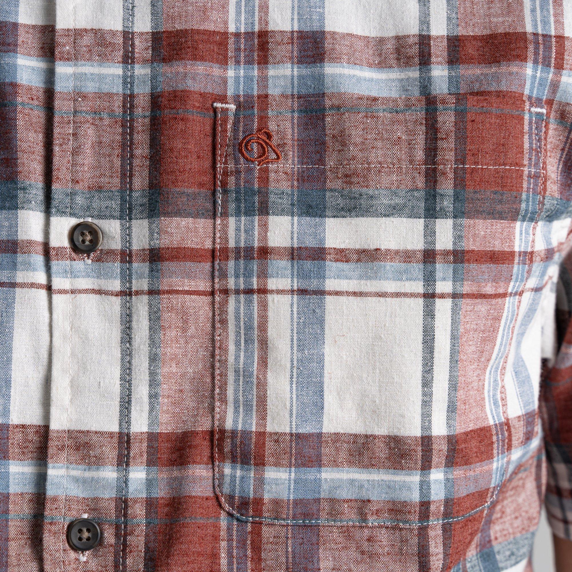 SiennaRedCHK - Craghoppers - Men's Hila Short-Sleeve Shirt - 6