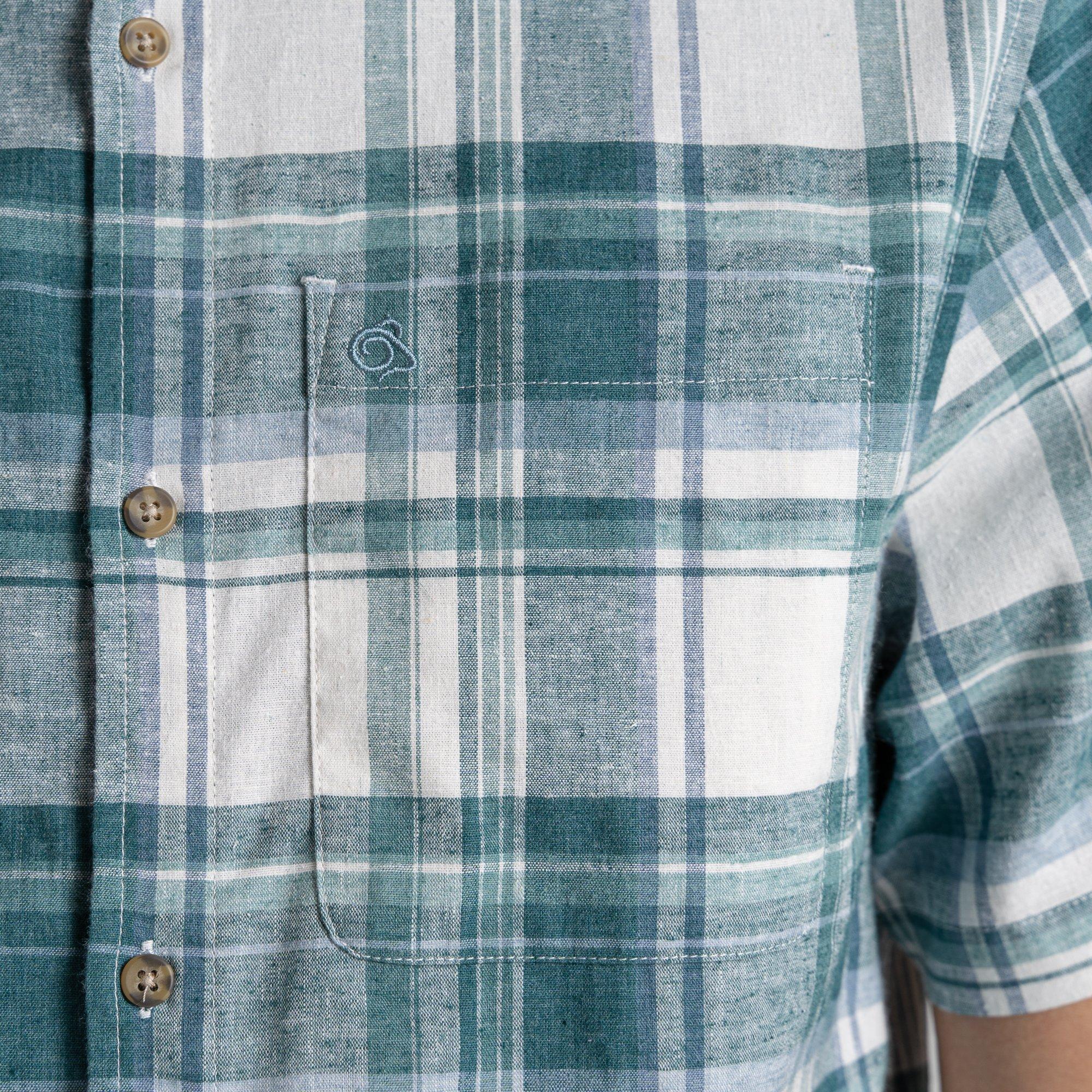 Wsh Teal CHK - Craghoppers - Men's Hila Short-Sleeve Shirt - 7