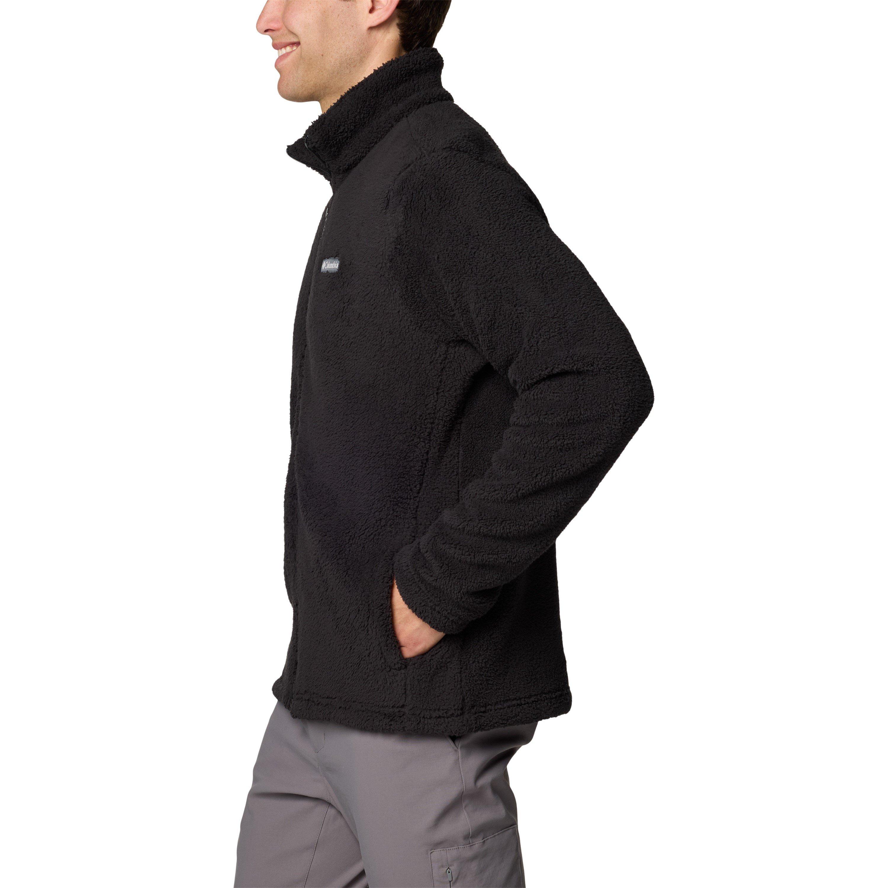 Black - Columbia - Men's Thornhead Sherpa Full Zip Fleece - 3