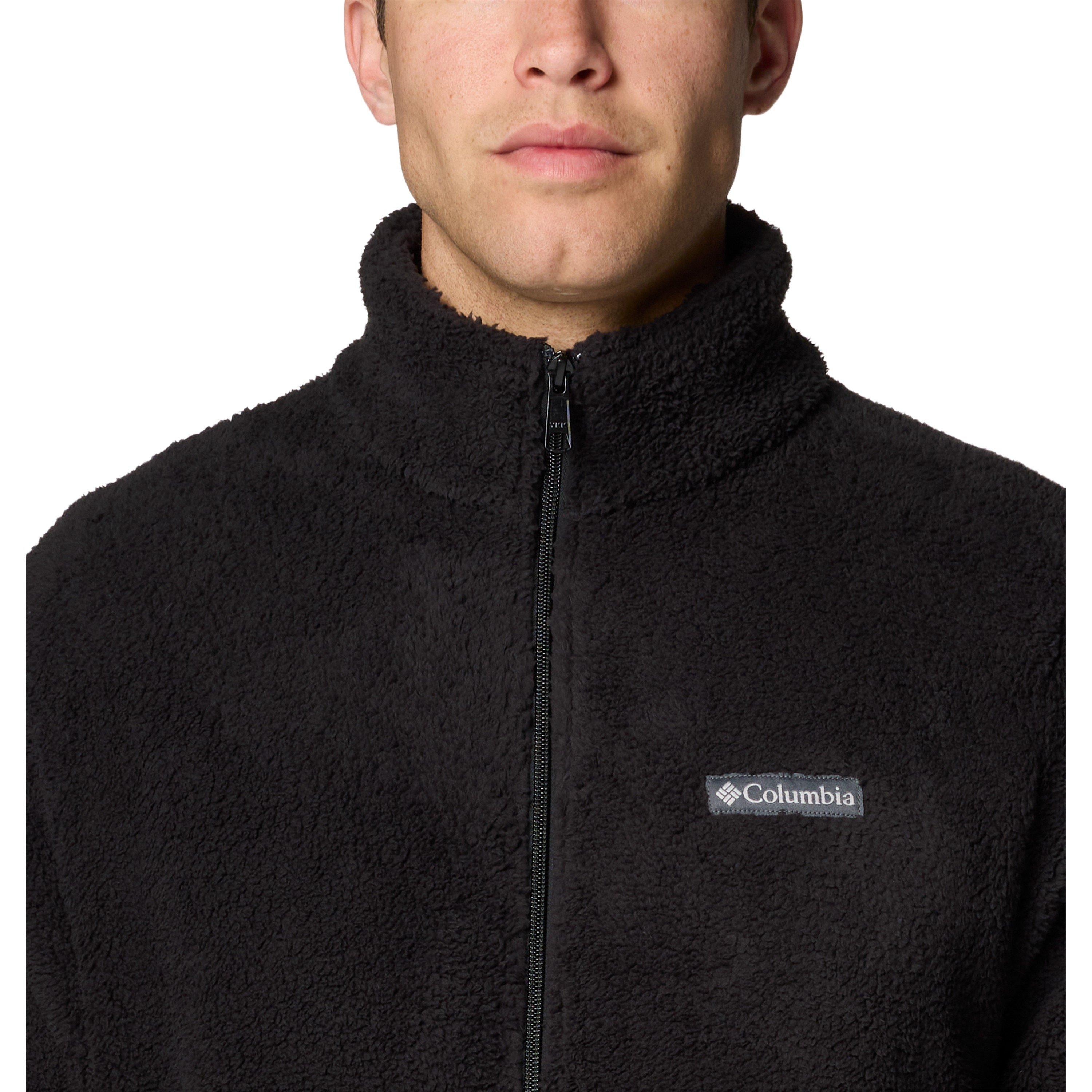 Black - Columbia - Men's Thornhead Sherpa Full Zip Fleece - 4