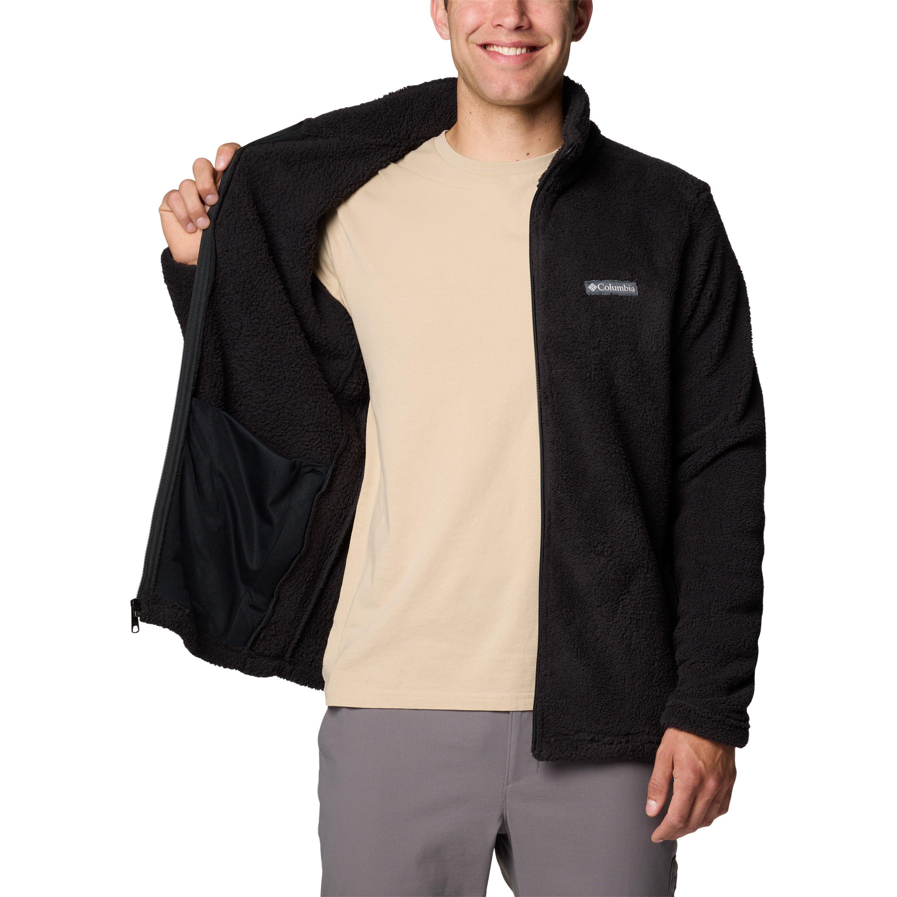 Black - Columbia - Men's Thornhead Sherpa Full Zip Fleece - 5