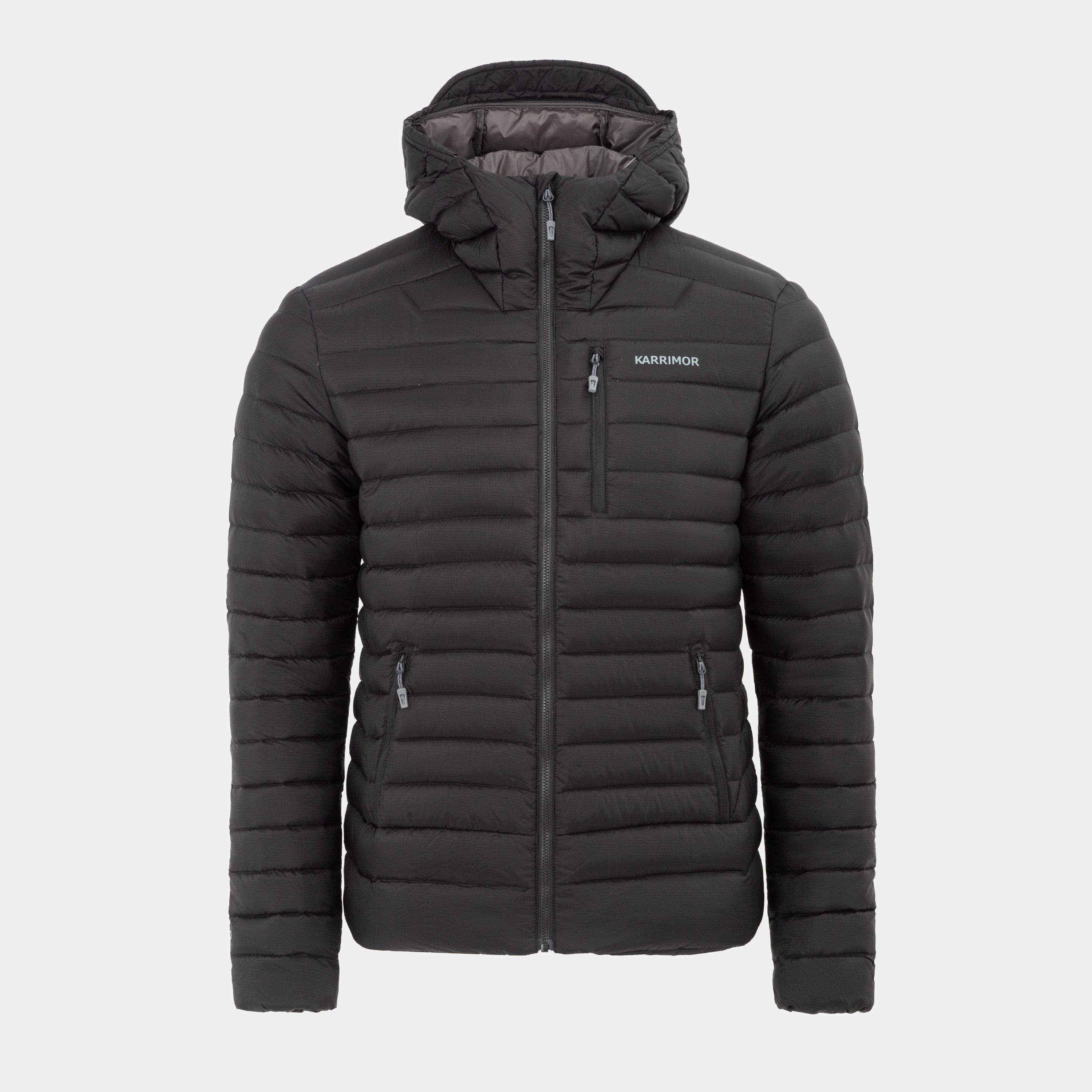Karrimor Men's Alpiniste Wind Resistant Duck Down 600 Fill Power Down Jacket - Black - L