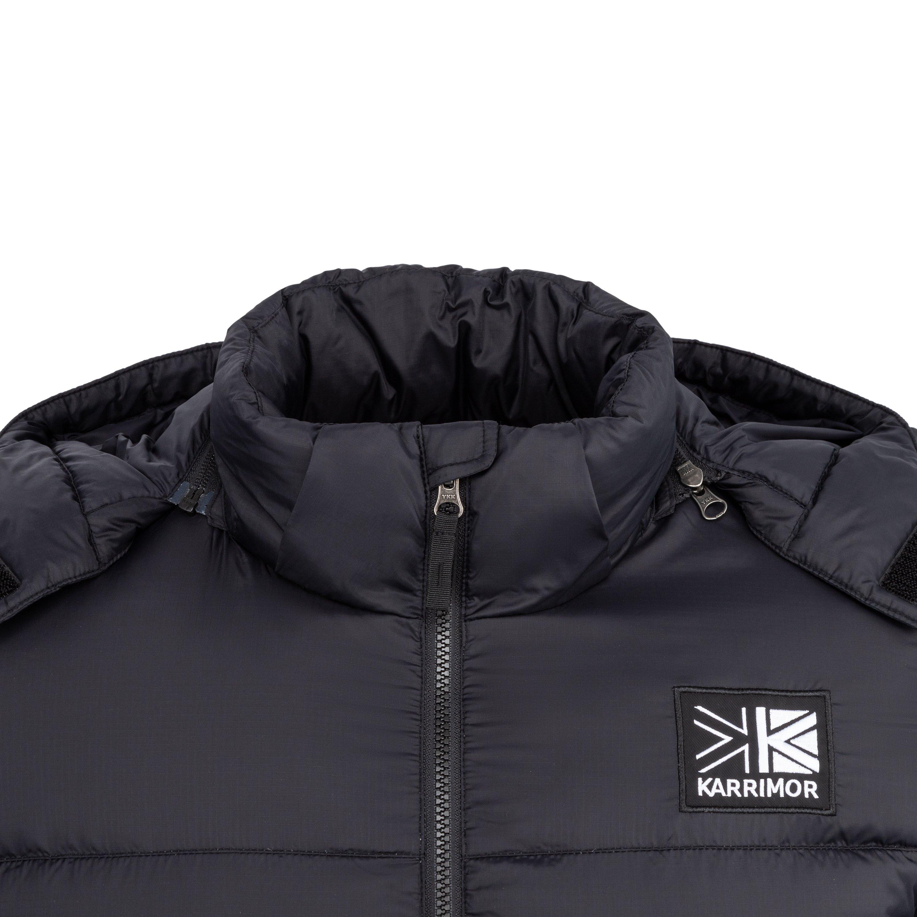Crna - Karrimor - Base Camp Wind Resistant Duck Down Detachable Hood Long Sleeve Down Jacket - 4