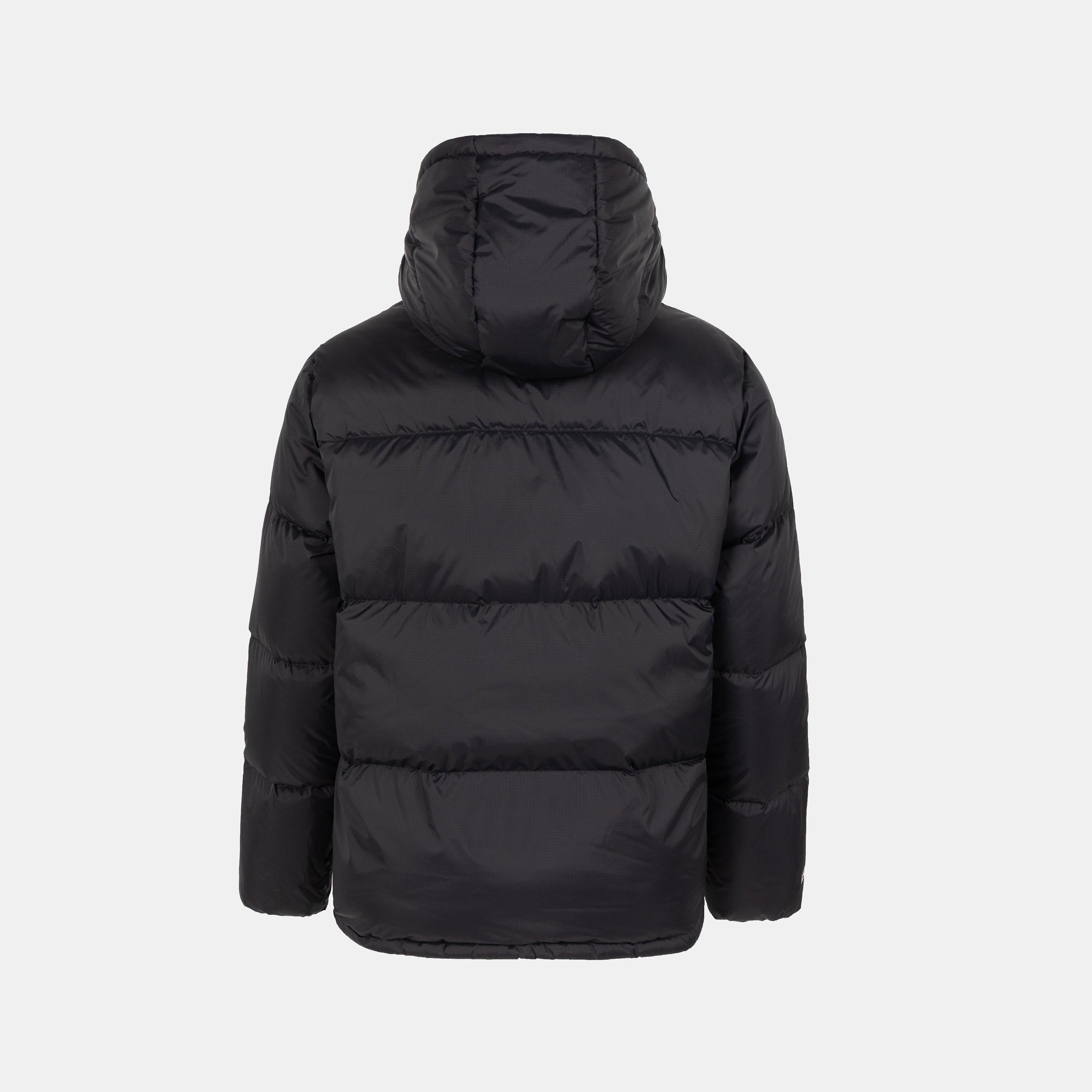 Black - Karrimor - Mens Base Camp Wind Resistant Duck Down Detachable Hood Long Sleeve Down Jacket - 2