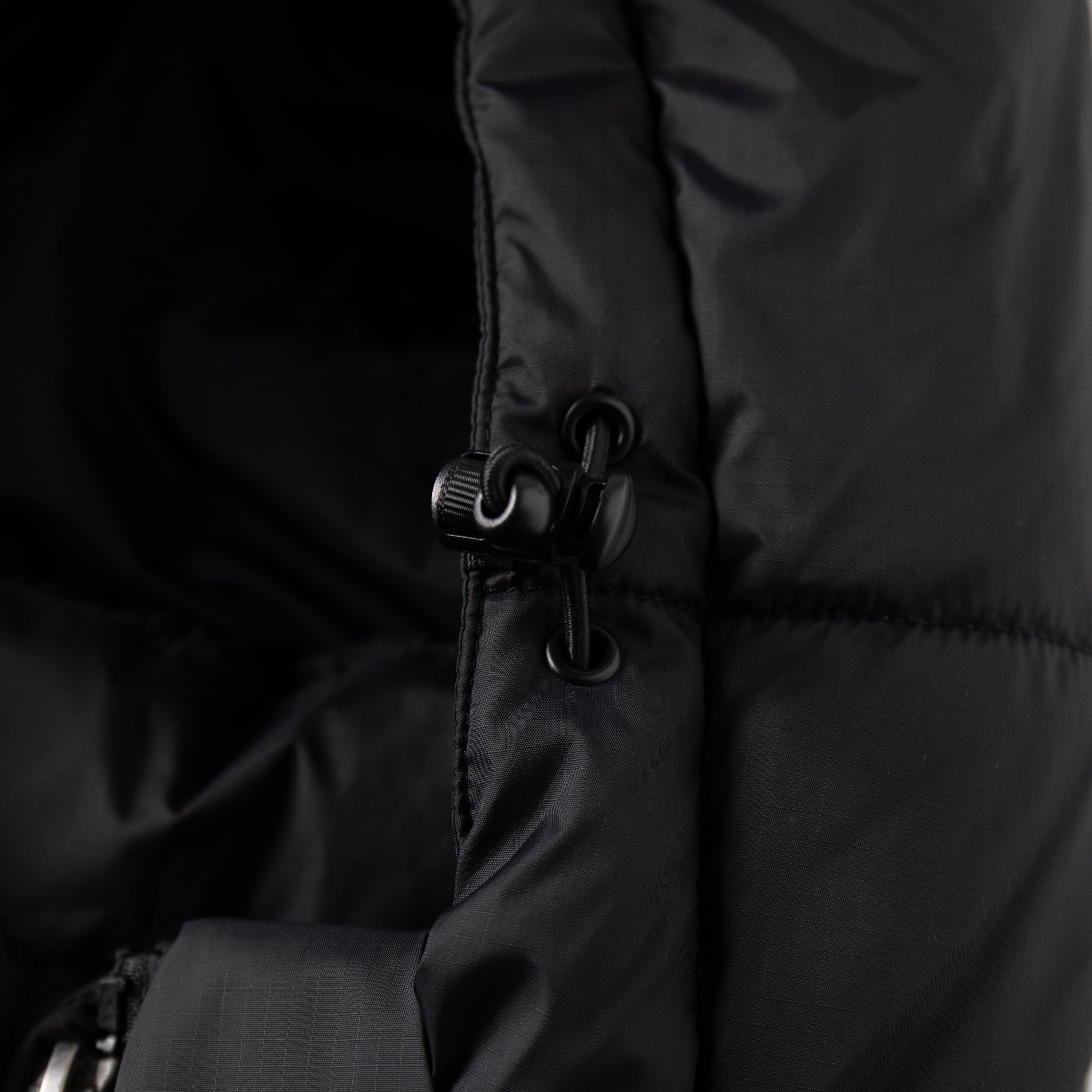 Black - Karrimor - Mens Base Camp Wind Resistant Duck Down Detachable Hood Long Sleeve Down Jacket - 9