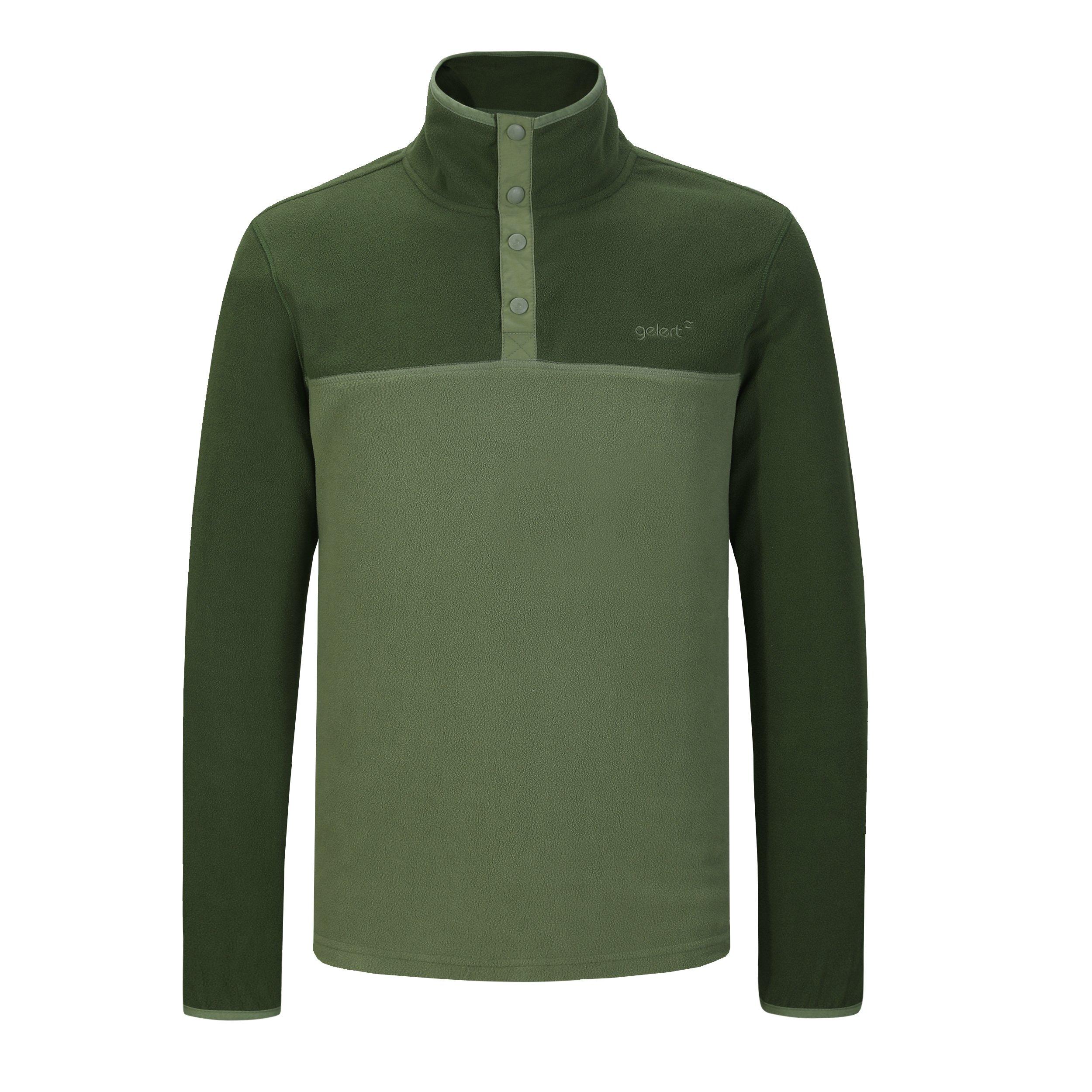 Charcoal - Gelert - Quarter Snap Fleece Top Mens - 1