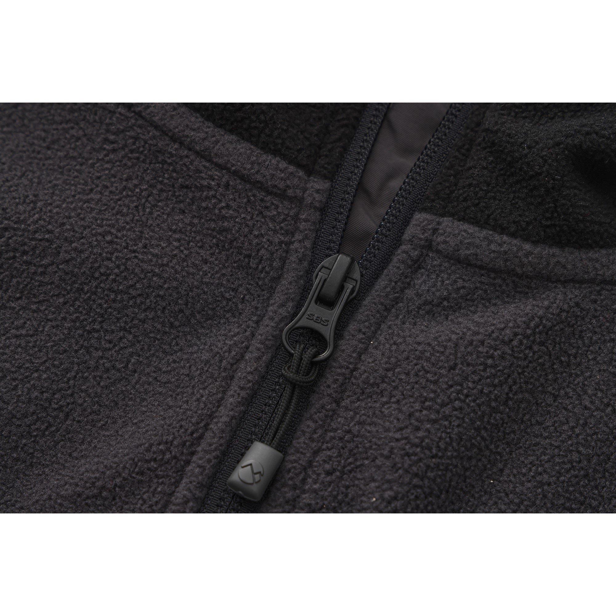 Black/Grey - Gelert - Gelert Quarter Snap Fleece Top Mens - 4