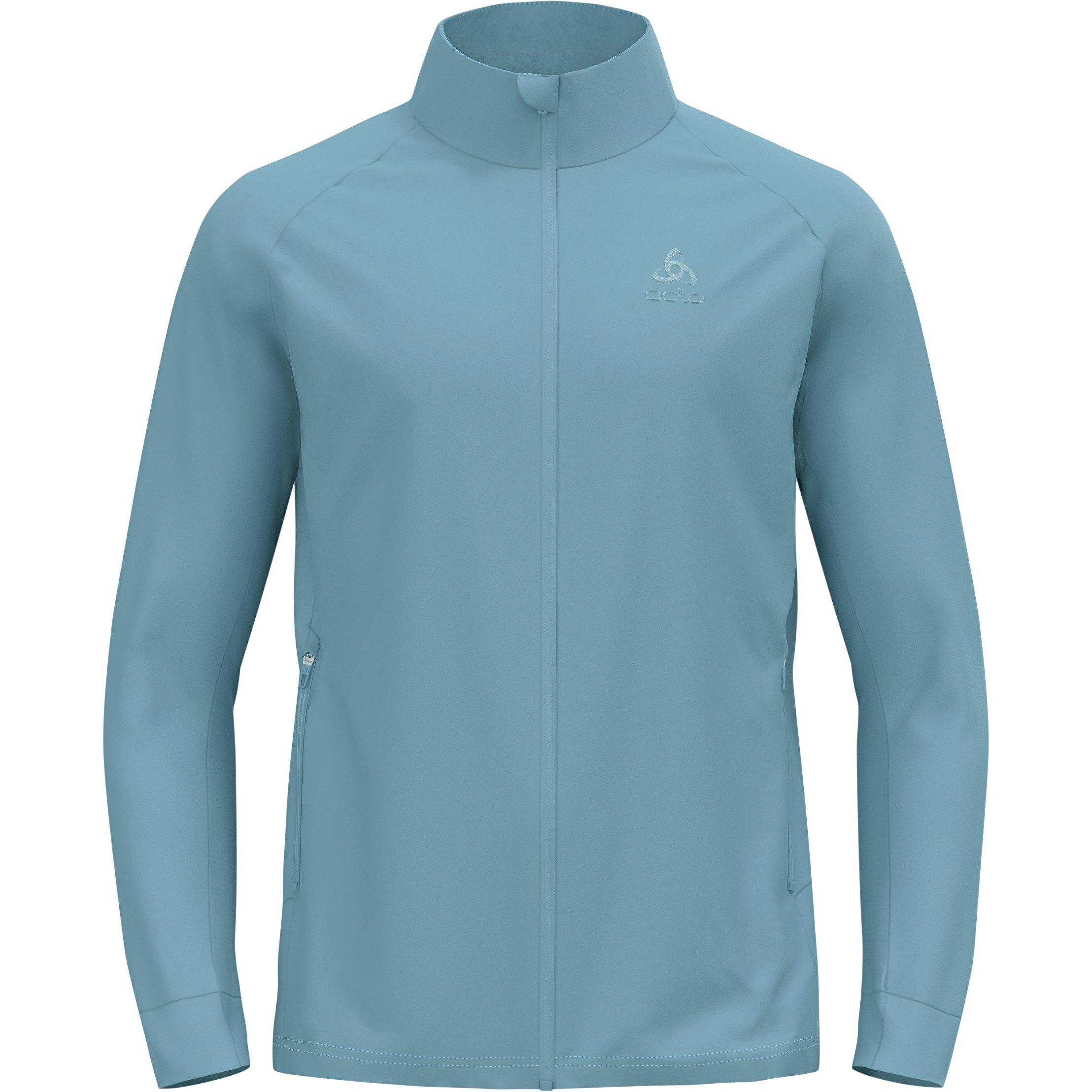 Blue - Odlo - Men's Brensholmen Skiing Long Sleeve Softshell Jacket - 1