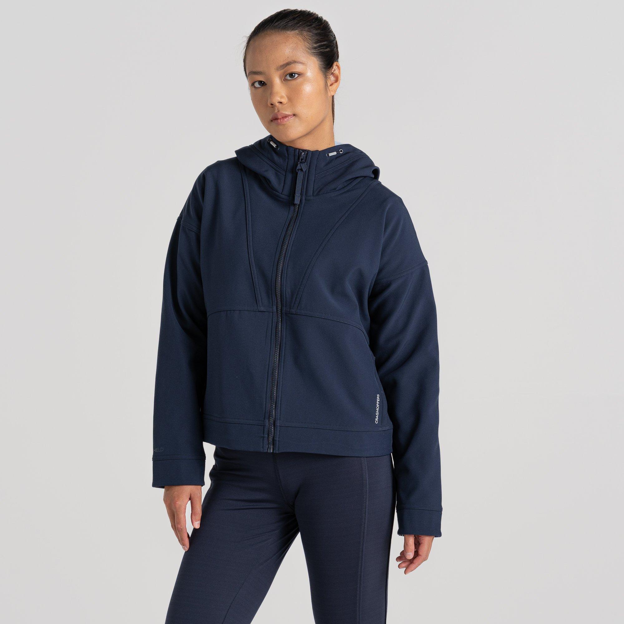 Azul Marinho - Craghoppers - Women's Tyra Hooded Full-Zip Fleece Fabric - 2