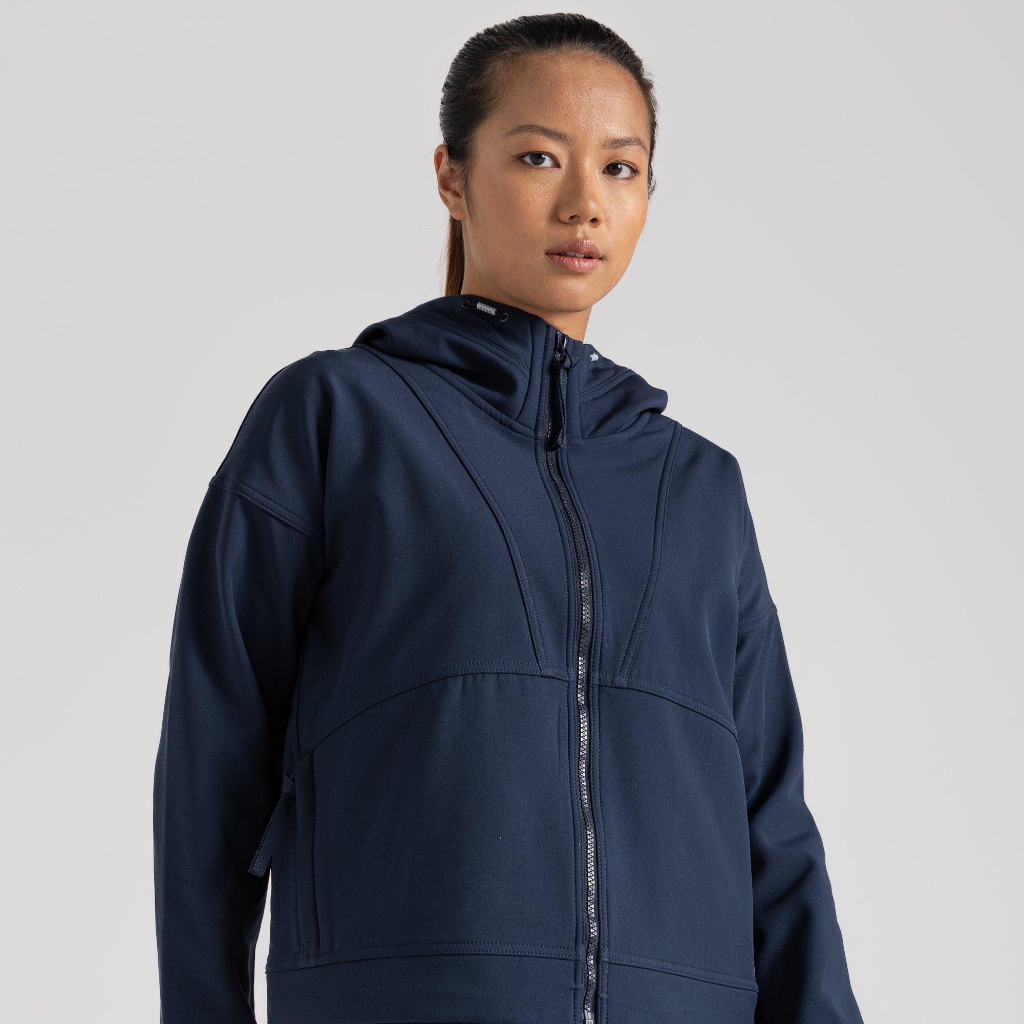 Azul Marinho - Craghoppers - Women's Tyra Hooded Full-Zip Fleece Fabric - 6