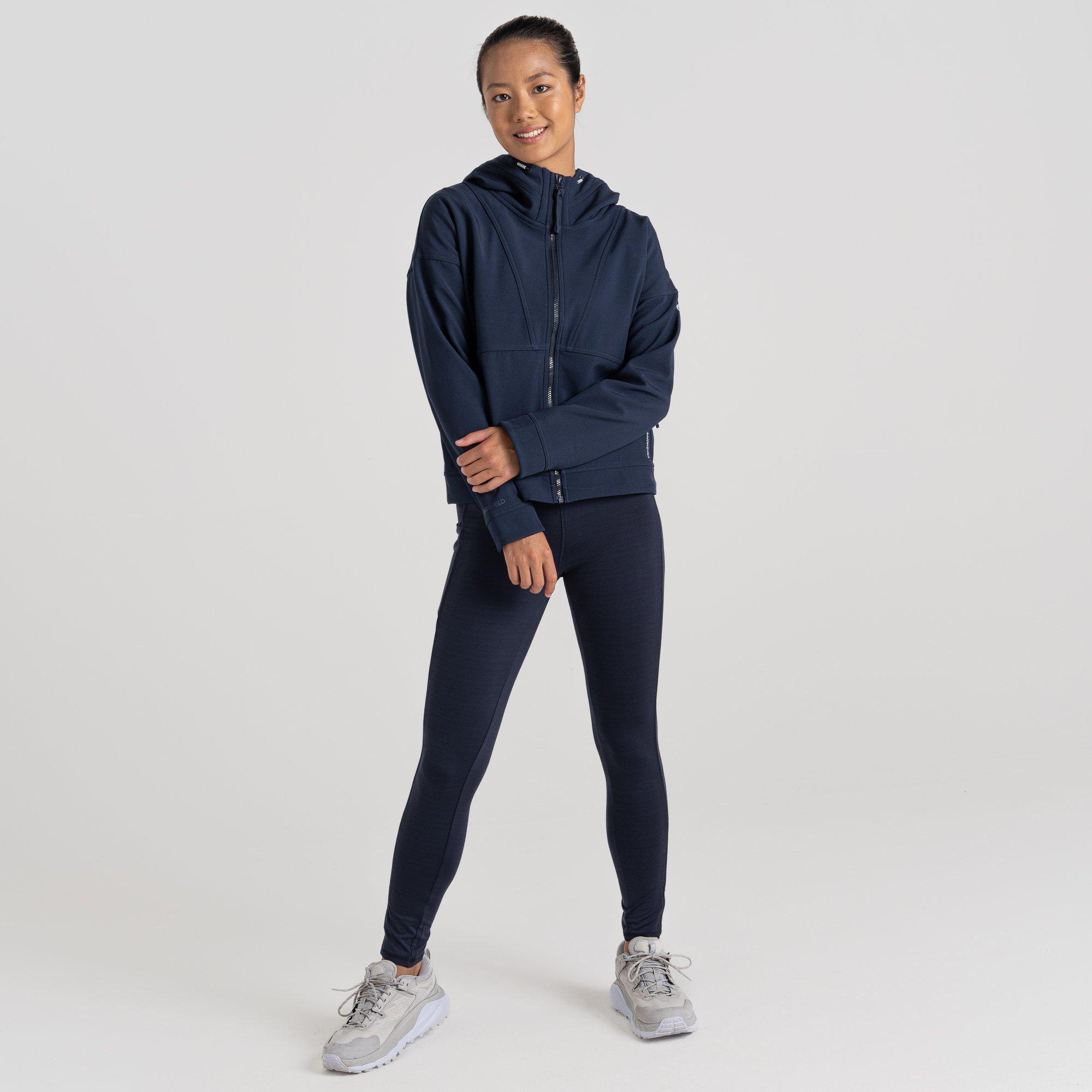 Azul Marinho - Craghoppers - Women's Tyra Hooded Full-Zip Fleece Fabric - 3