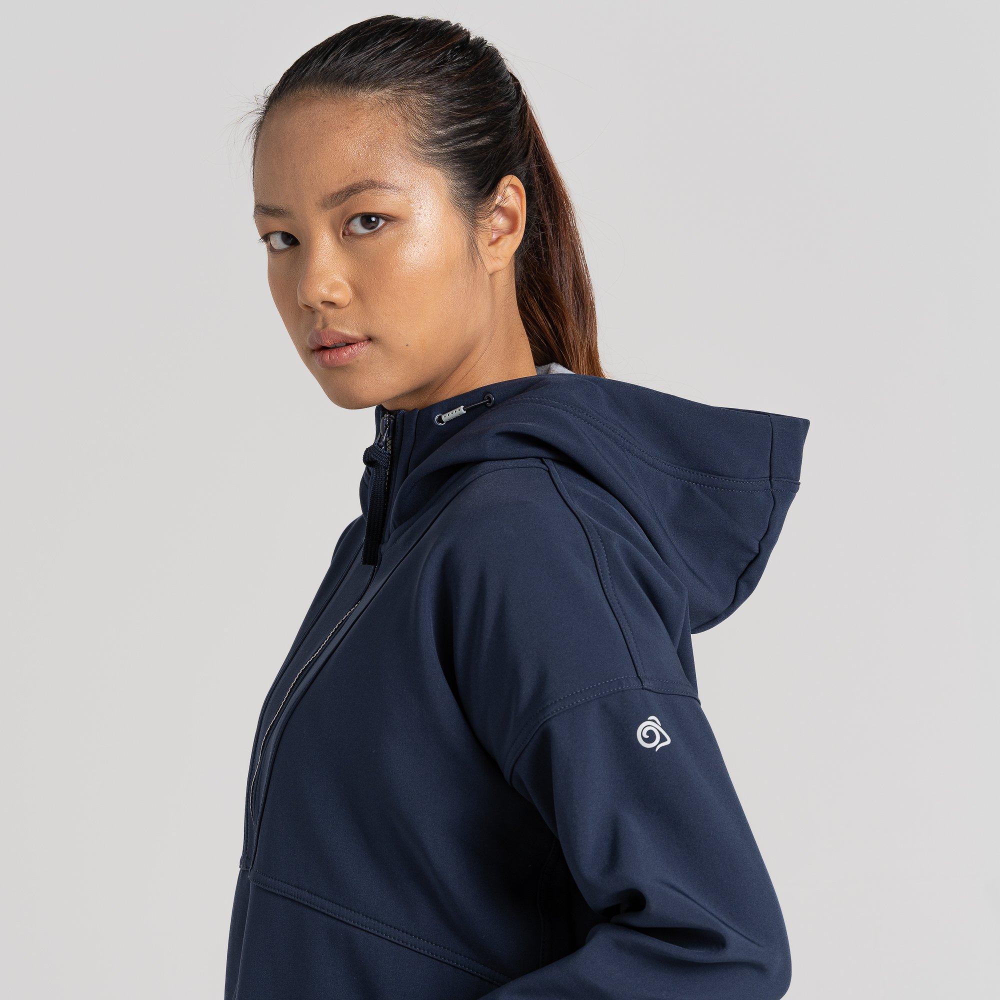 Azul Marinho - Craghoppers - Women's Tyra Hooded Full-Zip Fleece Fabric - 4