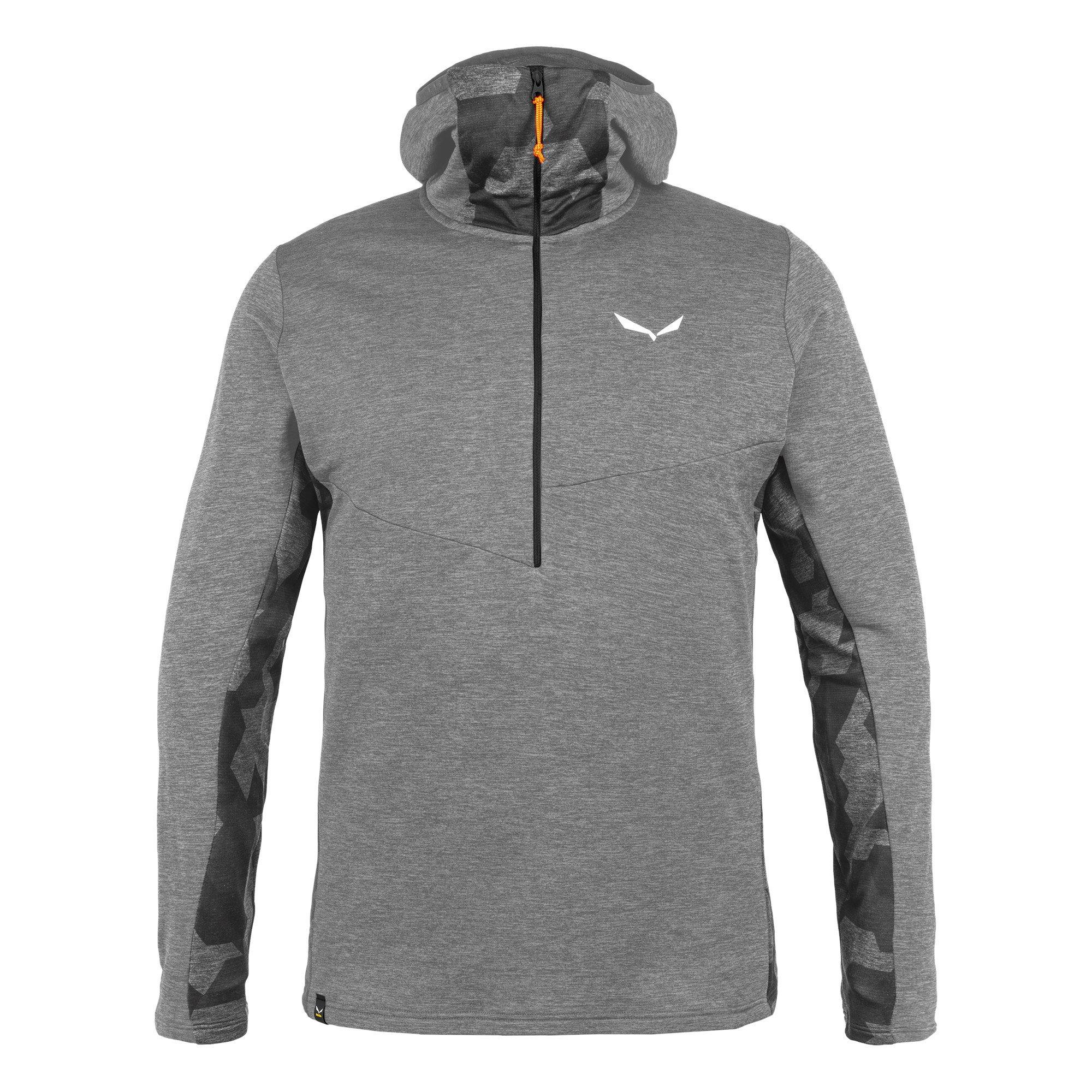 Heather Grey - Salewa - Men's 1/4 Zip Fleece Fabric