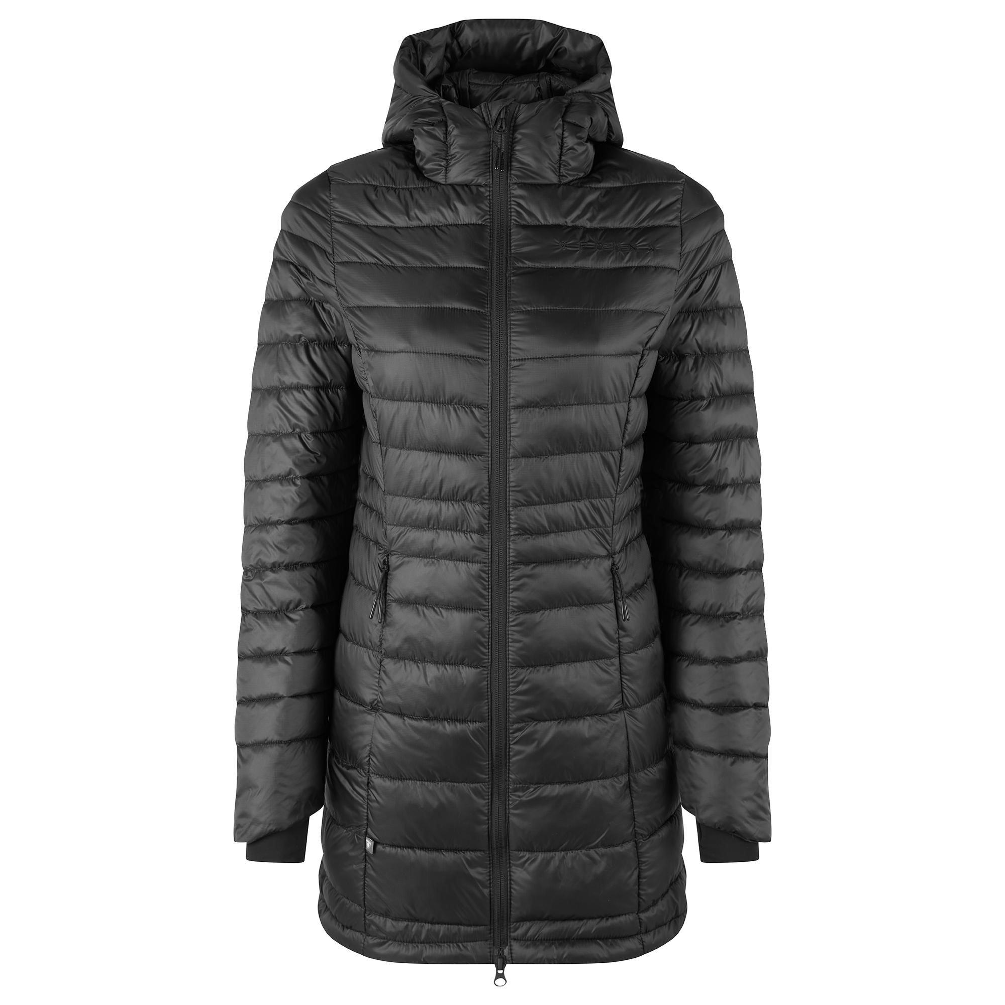 Black - Fohn - Women's Long Insulated Down Jacket