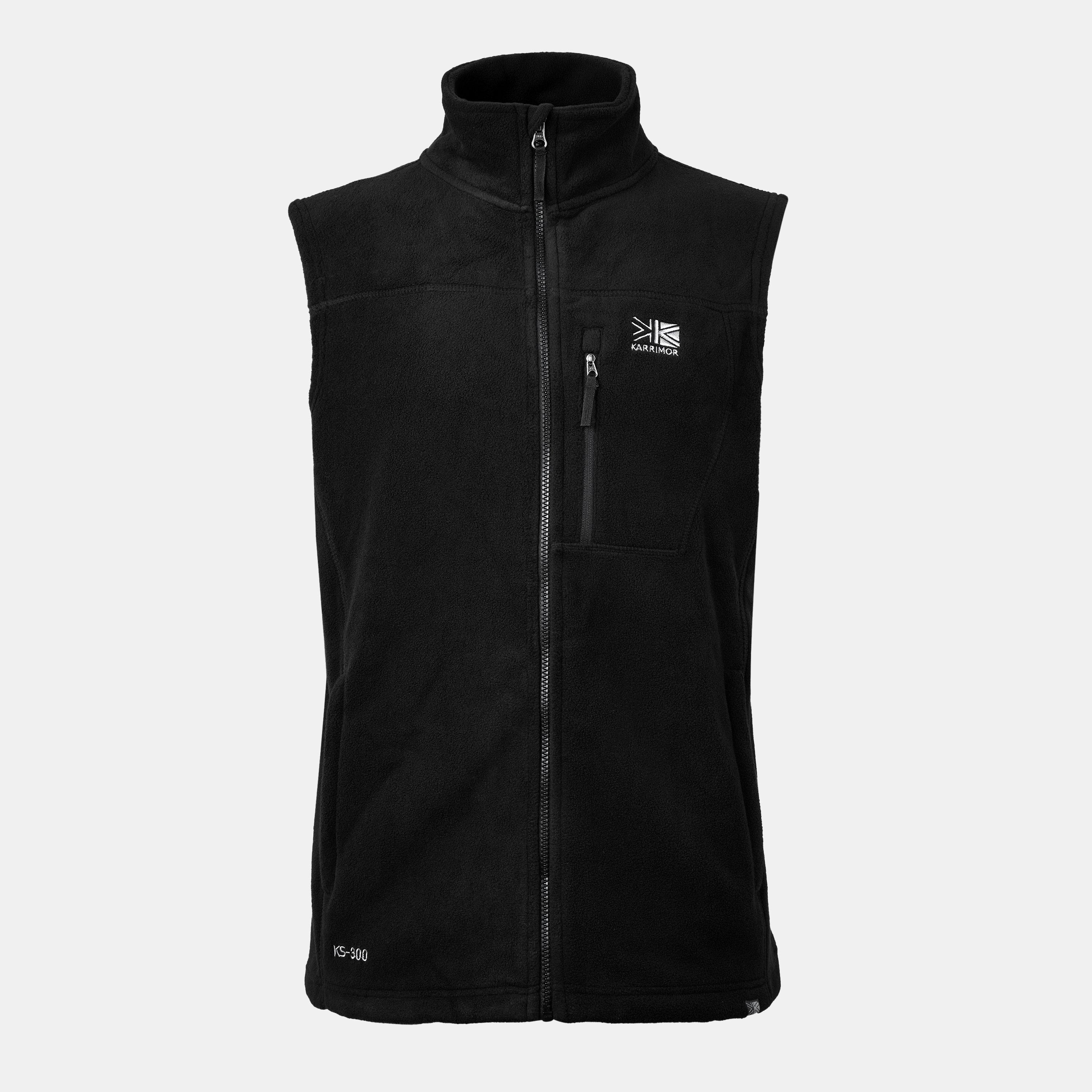 Black - Karrimor - Men's Sleeveless Funnel Neck 3 Pocket Gilet - 1