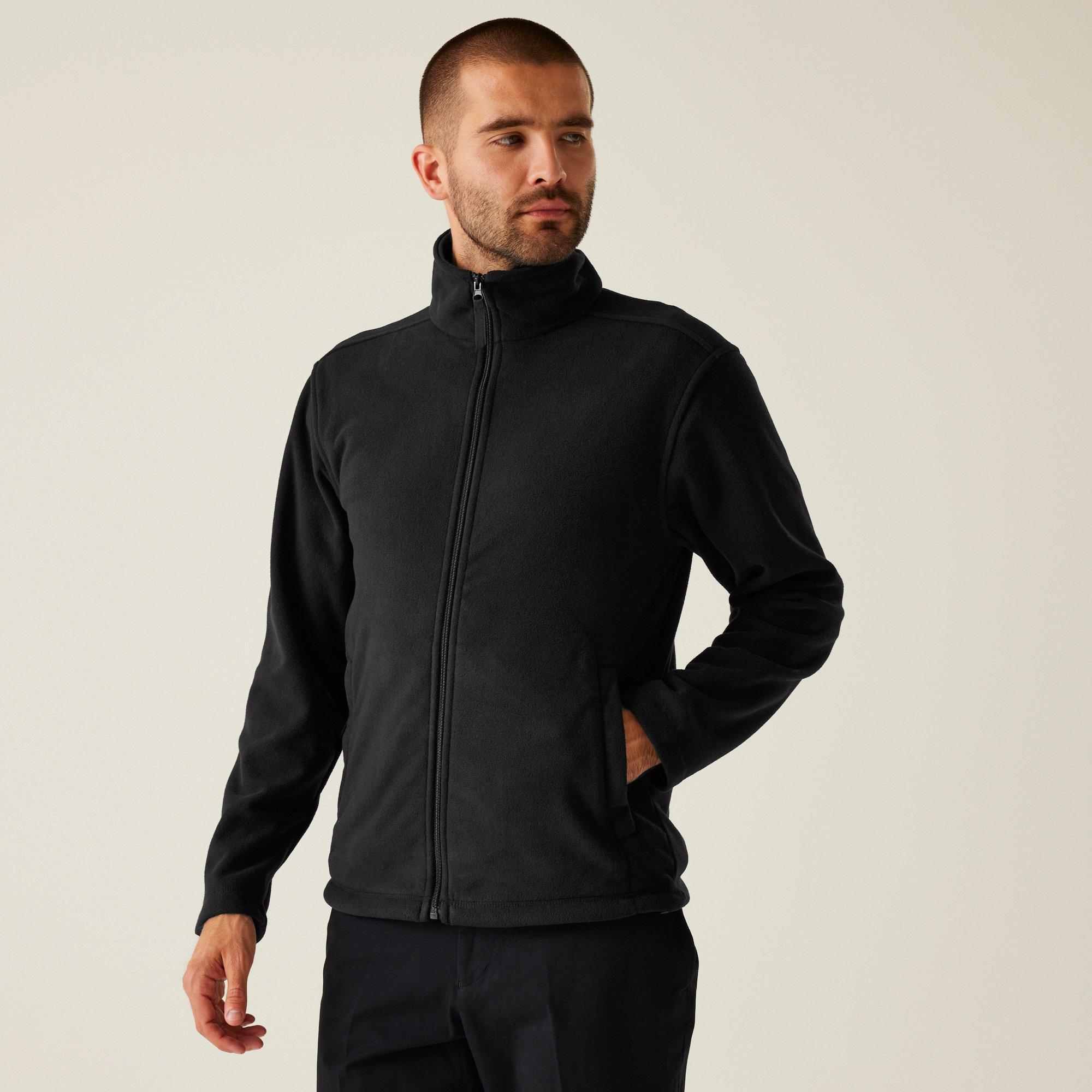 Regatta Men's Micro Full Zip Fleece - Black - 2XL