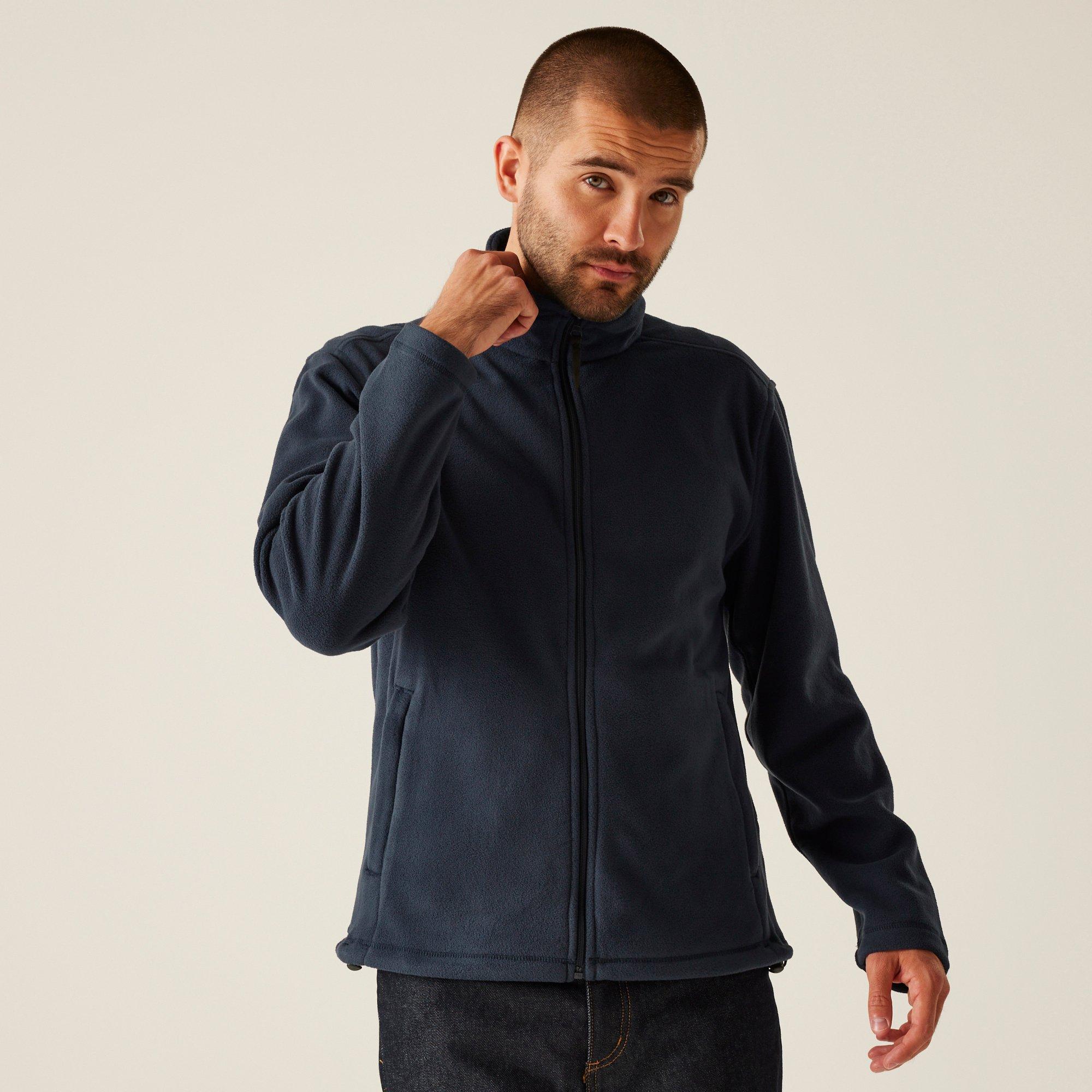Regatta Men's Micro Full Zip Fleece - Dark Navy - XL