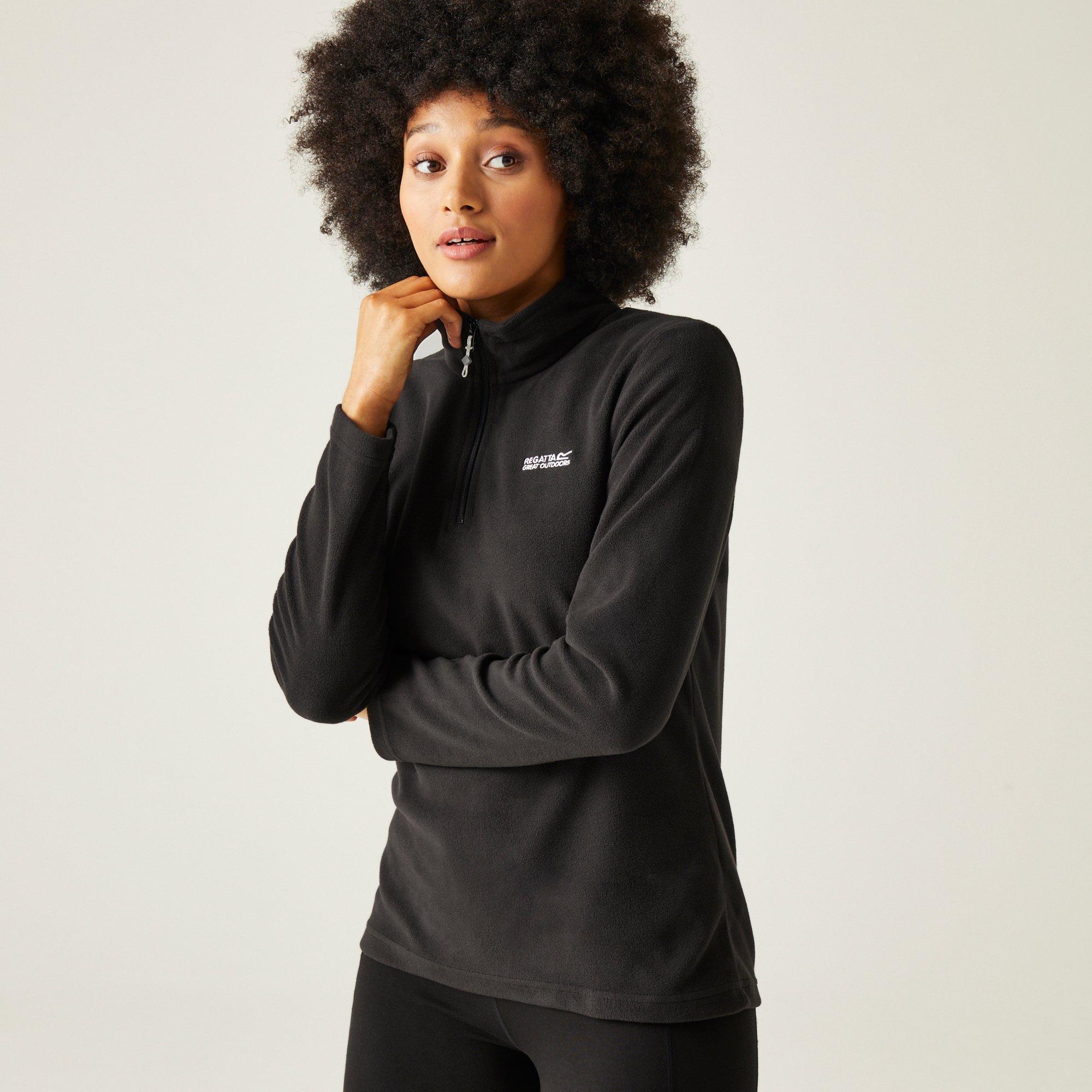 Black - Regatta - Sweethart Half Zip Fleece - 1