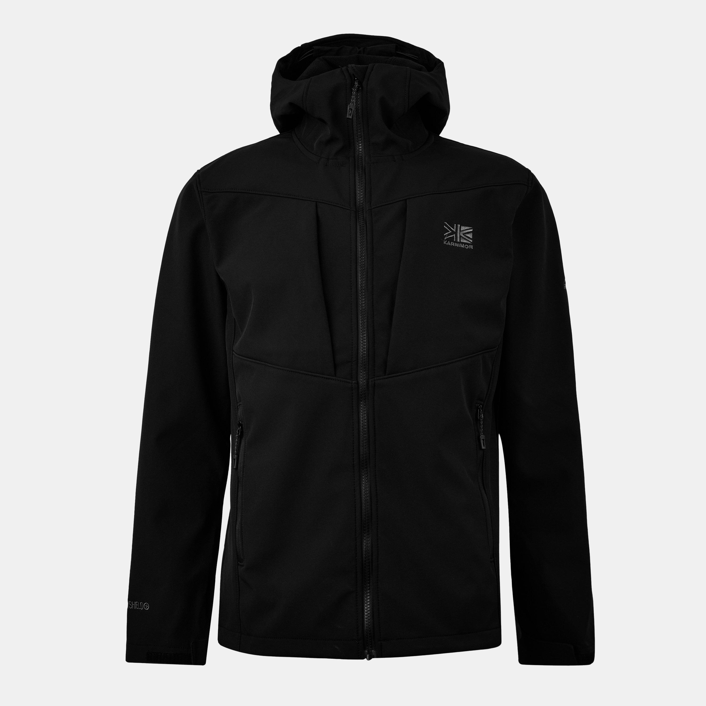 Black - Karrimor - Mens Alpiniste Water Resistant Windproof Long Sleeve Softshell Jacket - 1