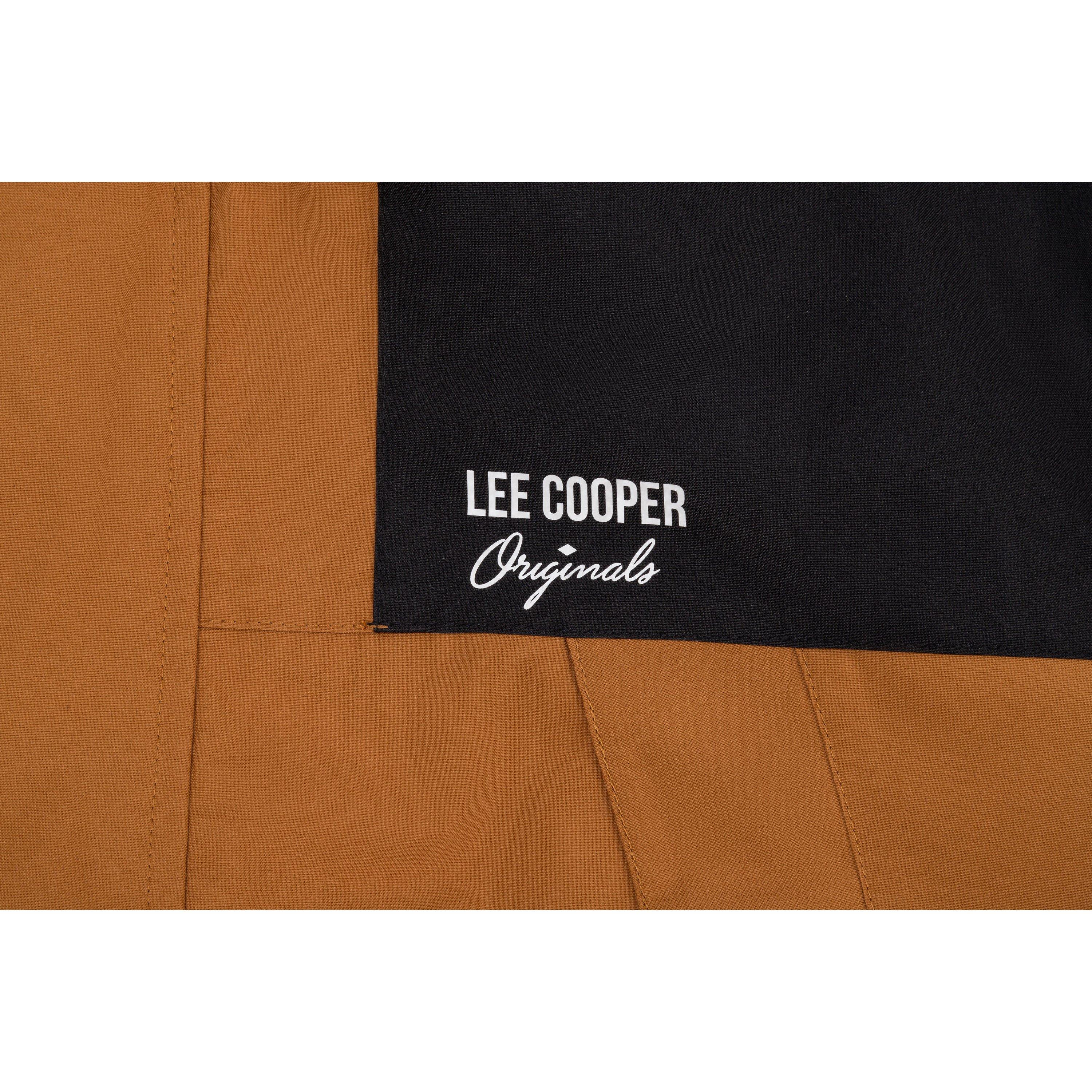  Caramel - Lee Cooper - Men's Windproof Hooded Padded Long Sleeve Waterproof Jacket - 4