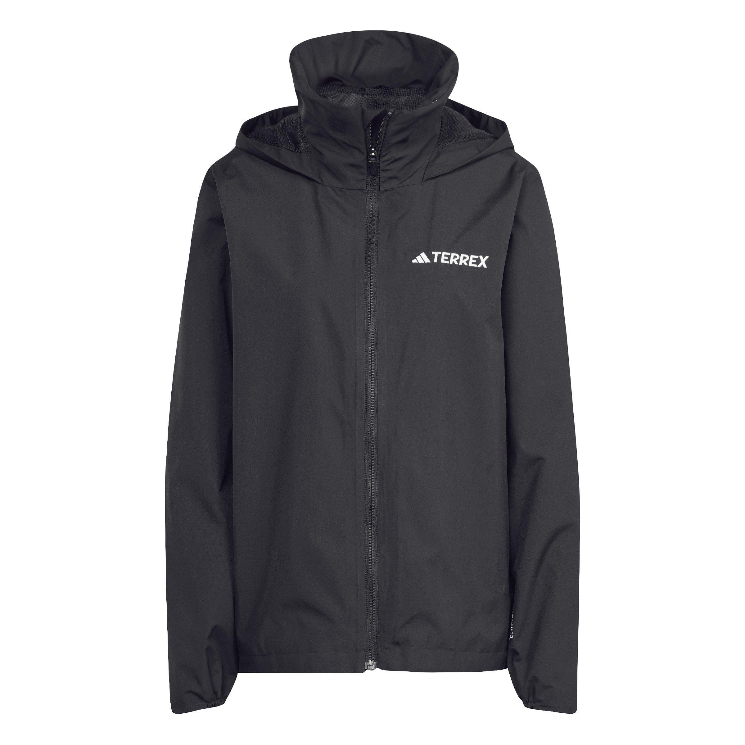 Black - adidas - Women's Multi Essentials Hooded Long Sleeve Waterproof Jacket - 1