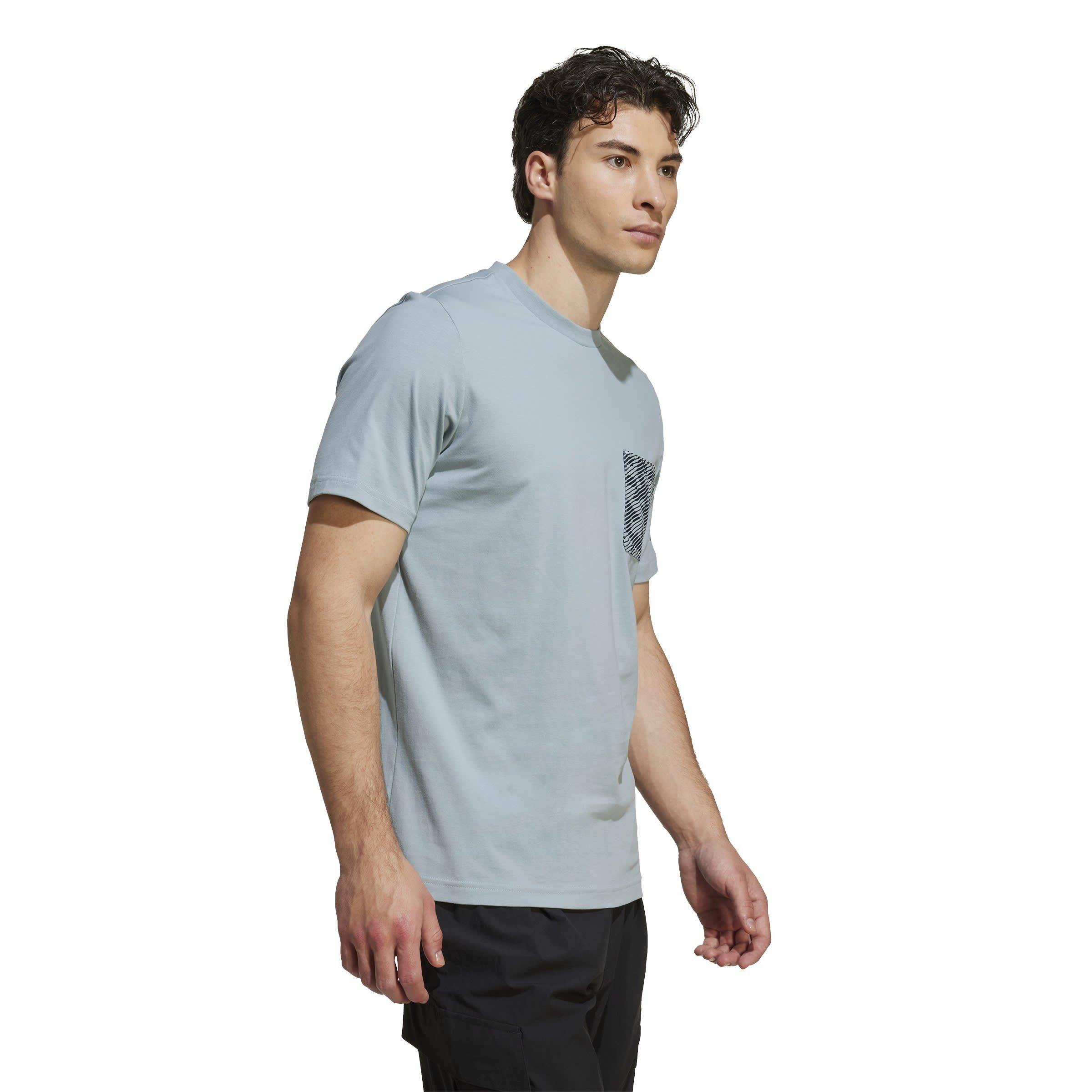 Magic Grey - adidas - Puzzle T-Shirt Mens - 4