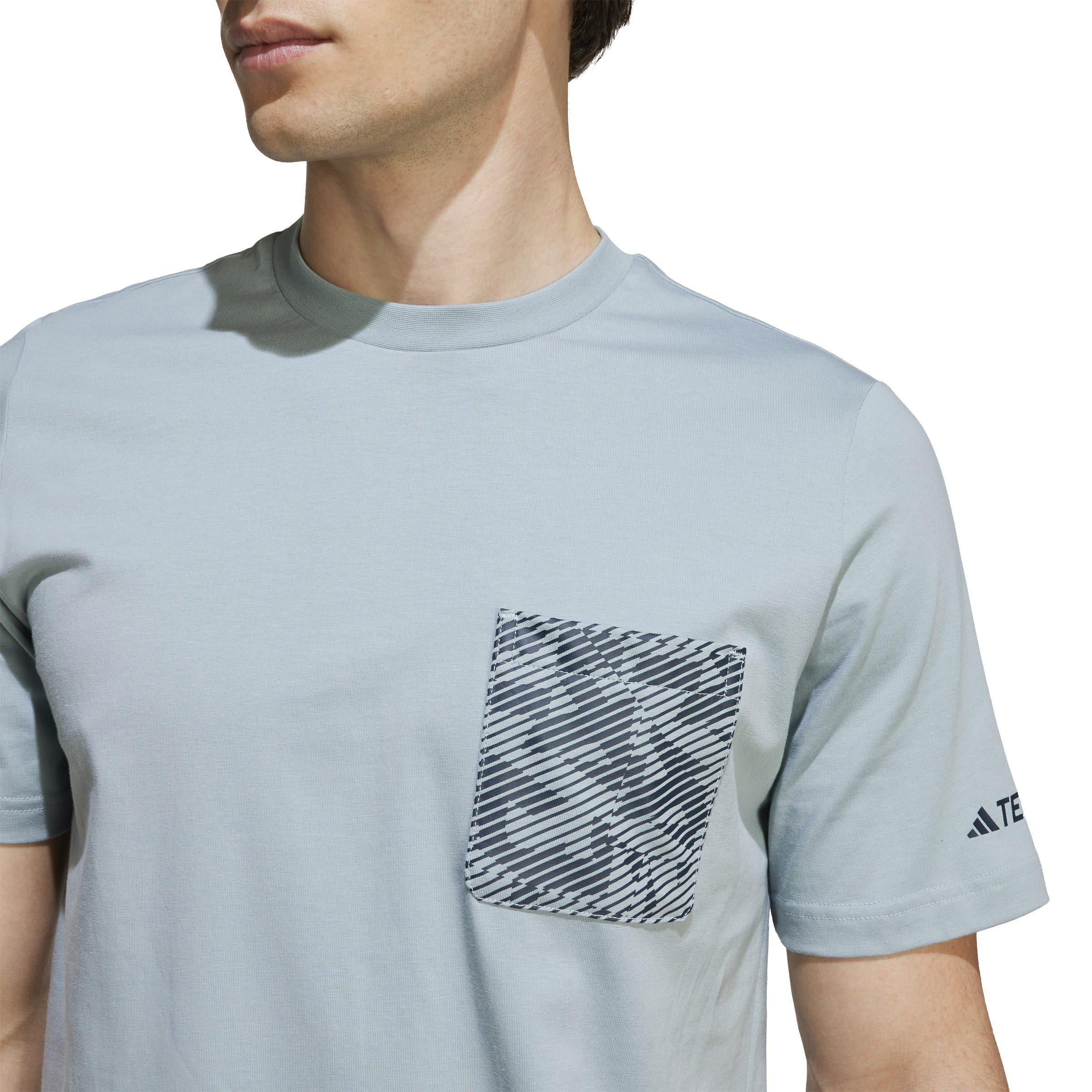 Magic Grey - adidas - Puzzle T-Shirt Mens - 5