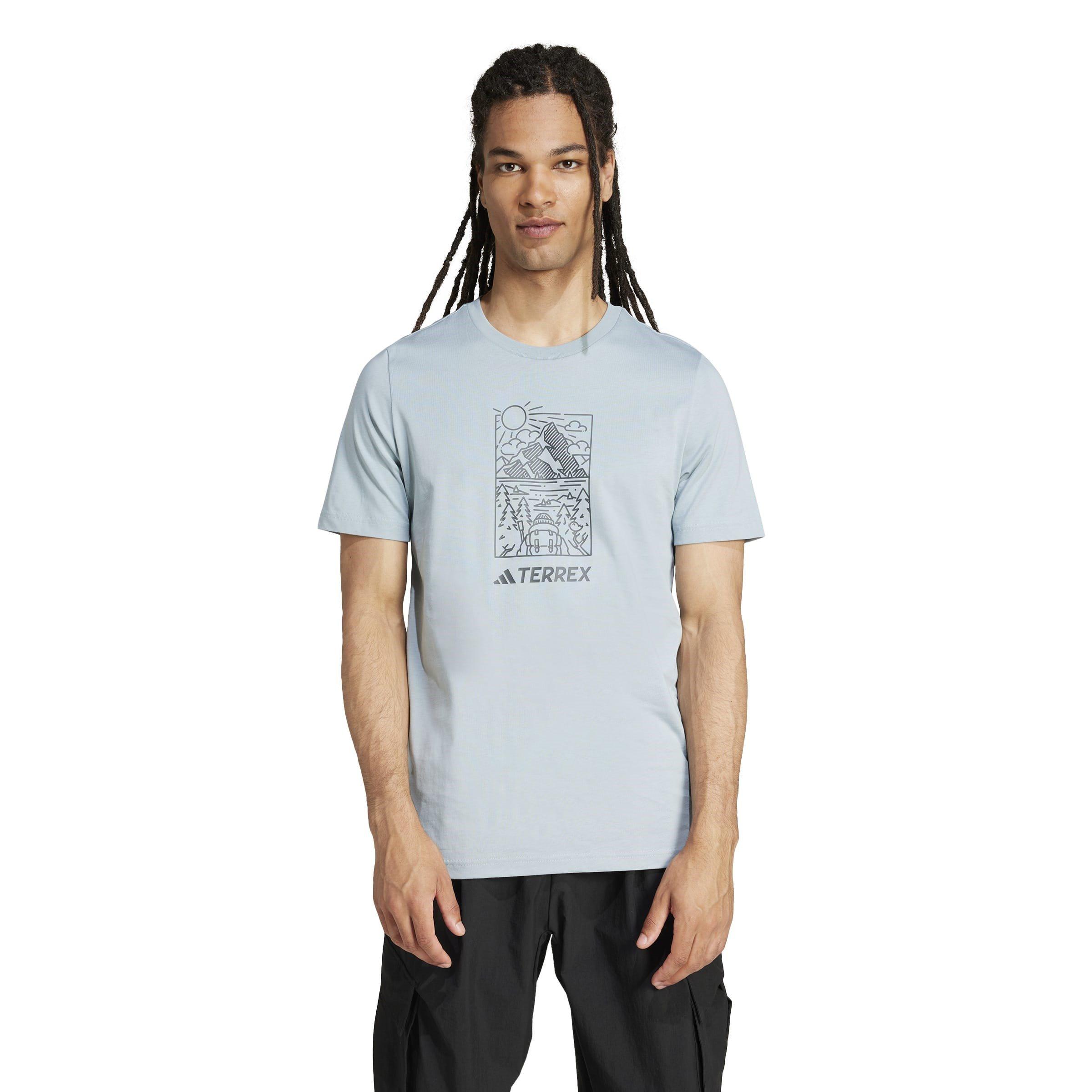 Magisch Grijs - adidas - Terrex Graphic T-Shirt Mens - 2