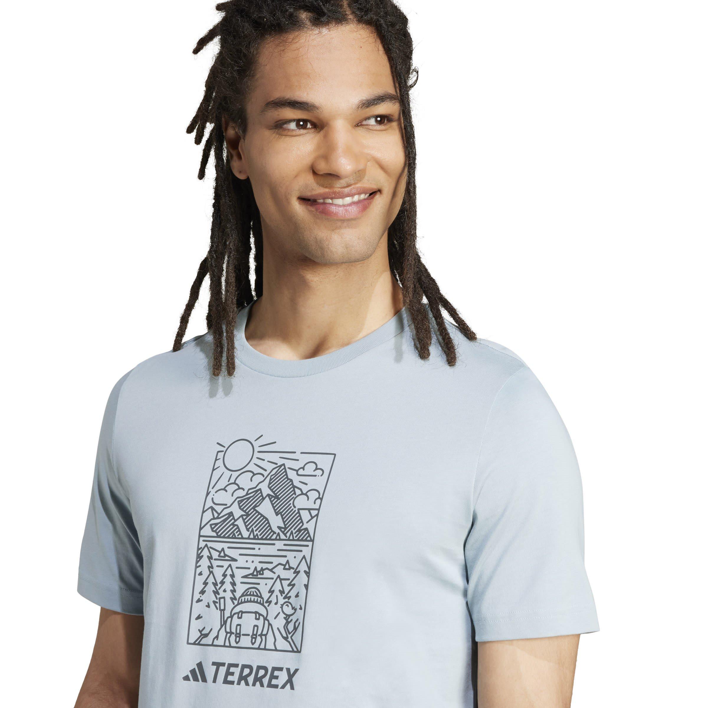 Magisch Grijs - adidas - Terrex Graphic T-Shirt Mens - 5