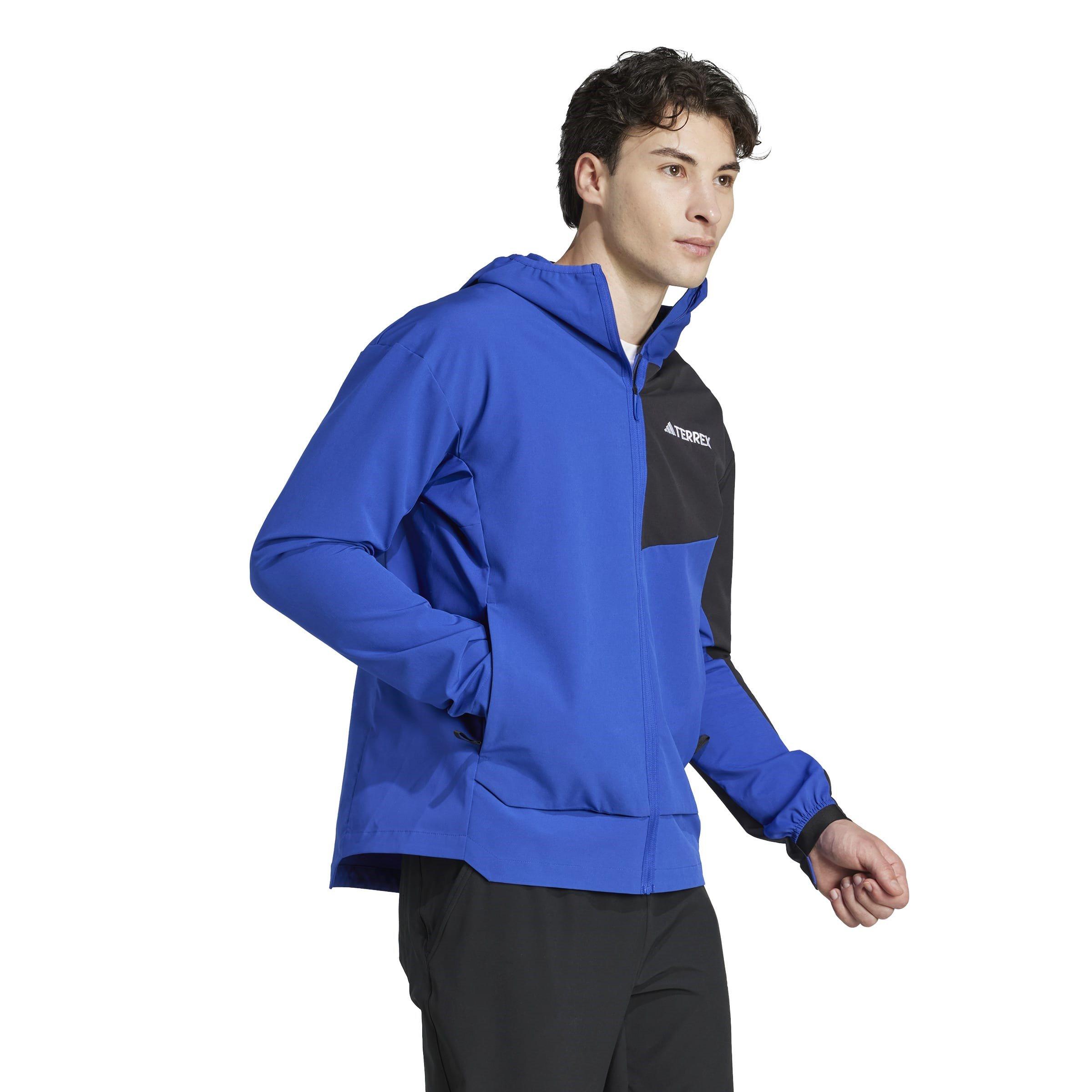 Blu/Nero - adidas - Terrex Multi Softshell Jacket Mens - 4