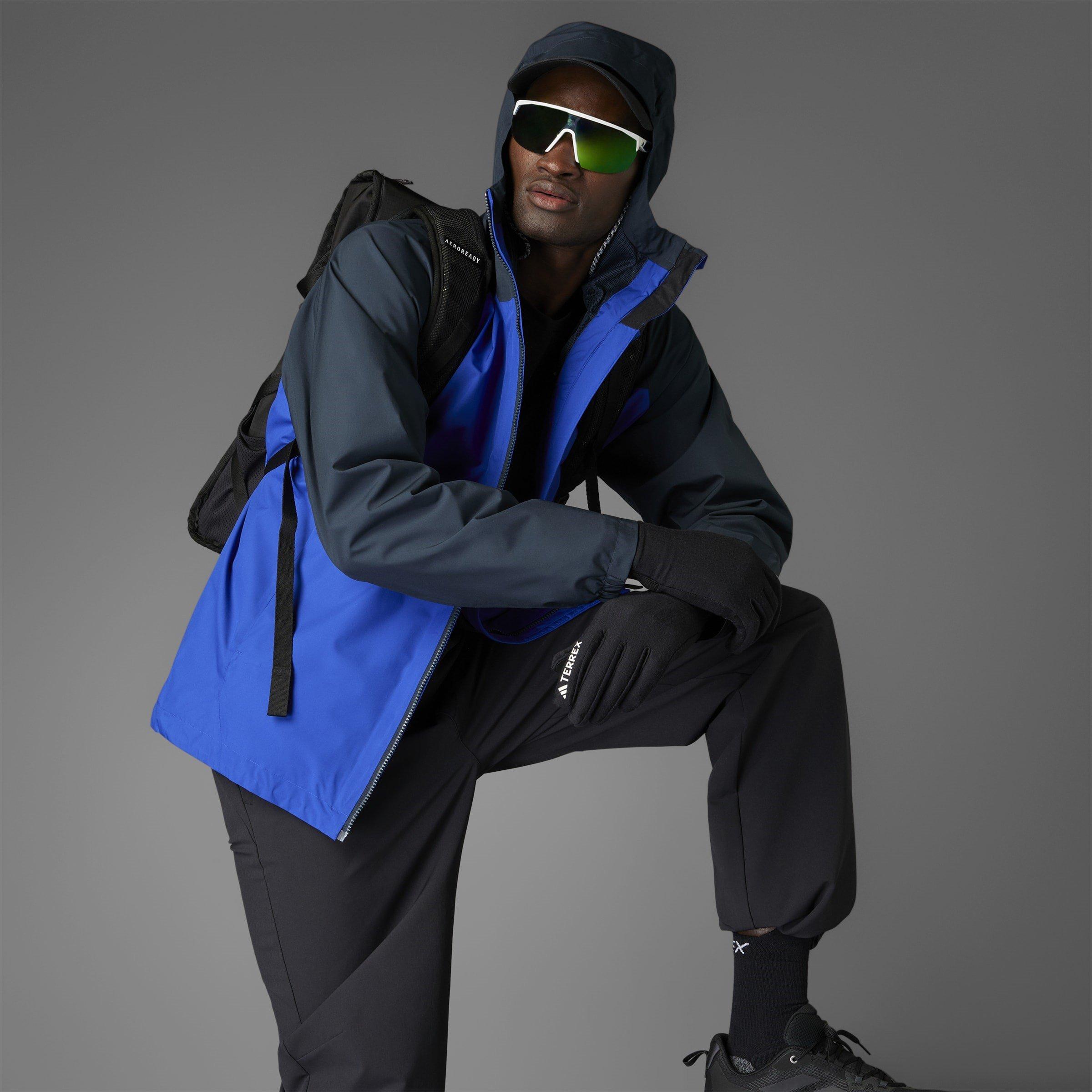 Blu/Nero - adidas - Terrex Multi 2 Layer RAIN.RDY Jacket Mens - 12