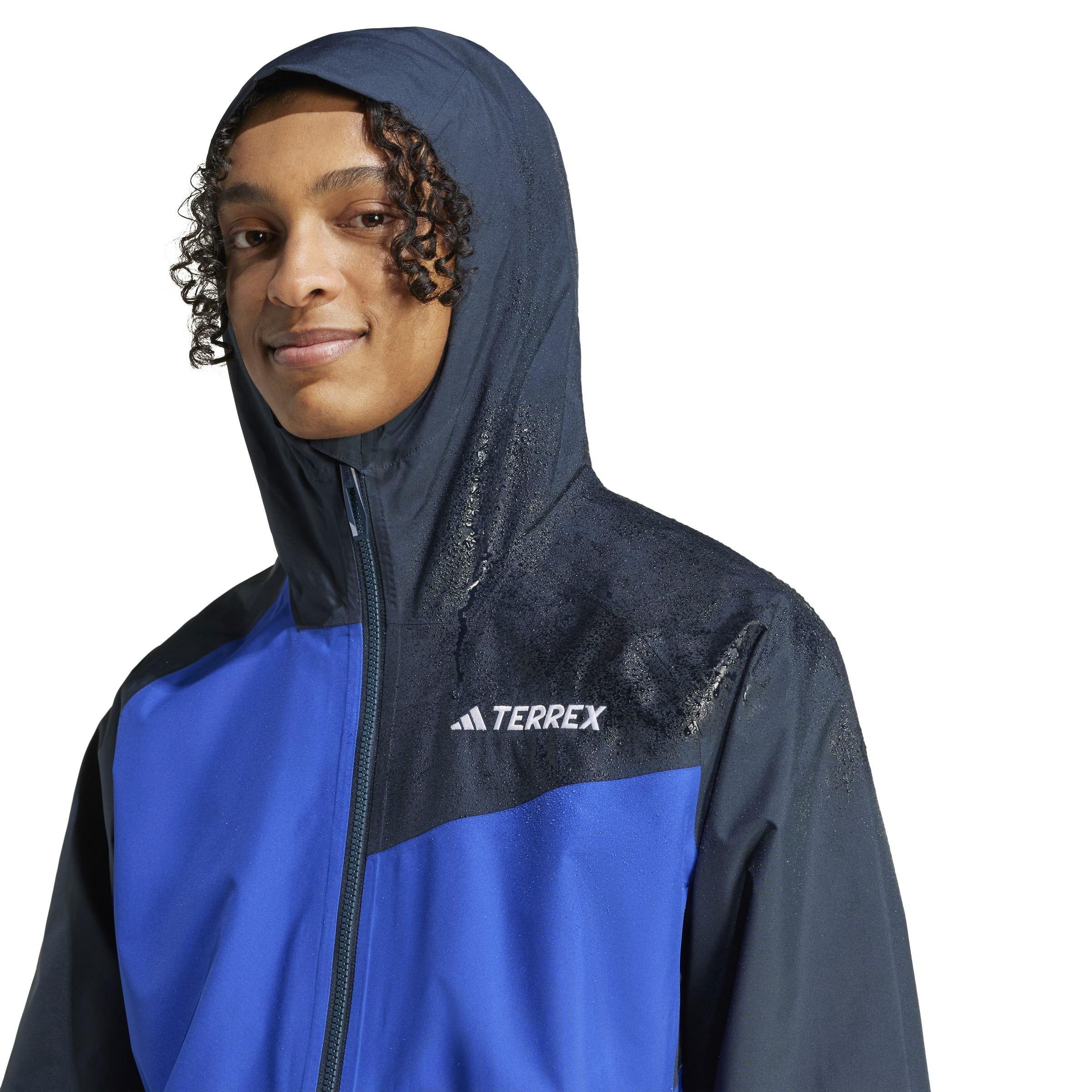 Blu/Nero - adidas - Terrex Multi 2 Layer RAIN.RDY Jacket Mens - 5