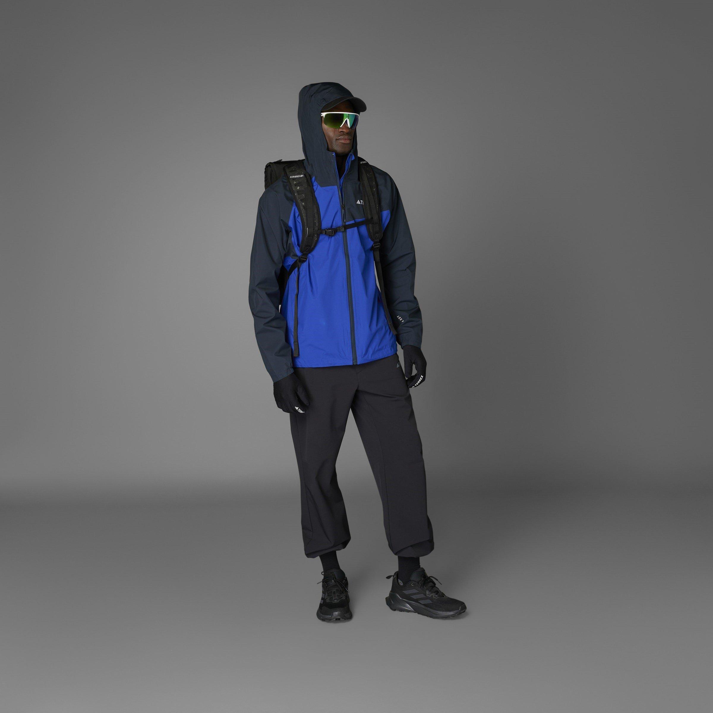 Blu/Nero - adidas - Terrex Multi 2 Layer RAIN.RDY Jacket Mens - 10