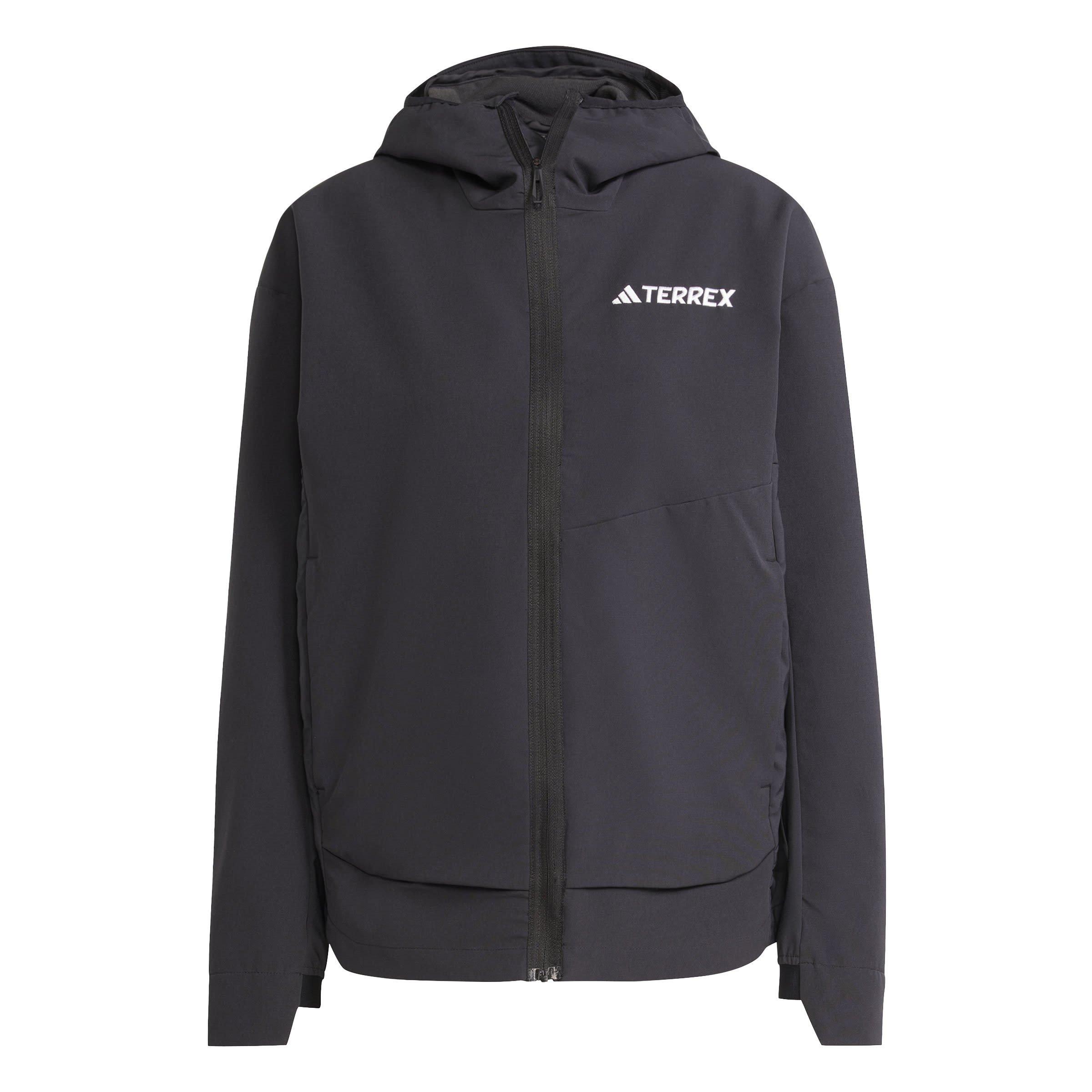 Crna - adidas - Women's Terrex Multi Long Sleeve Zip Softshell Jacket - 1