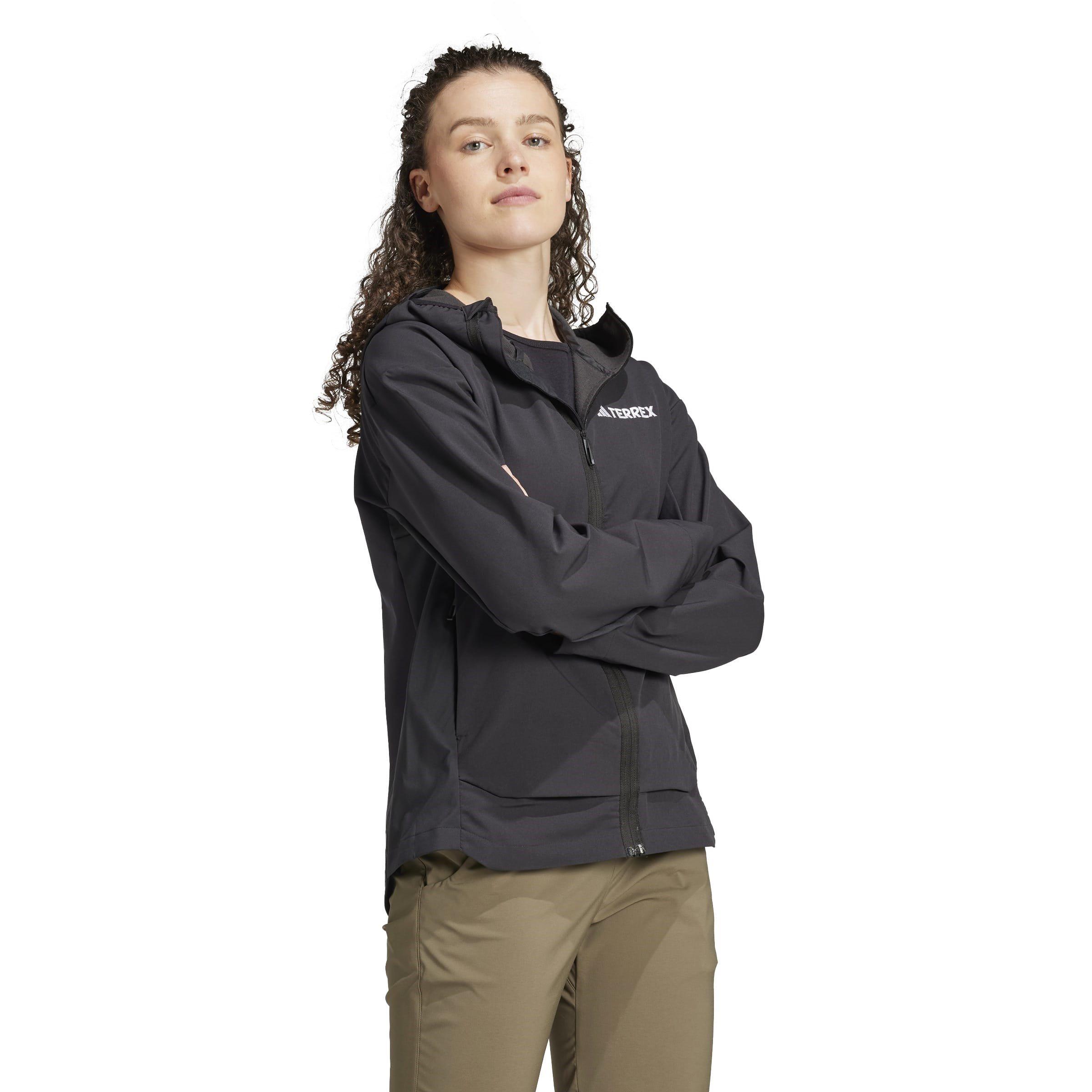 Nero - adidas - Terrex Multi Softshell Jacket Womens - 4