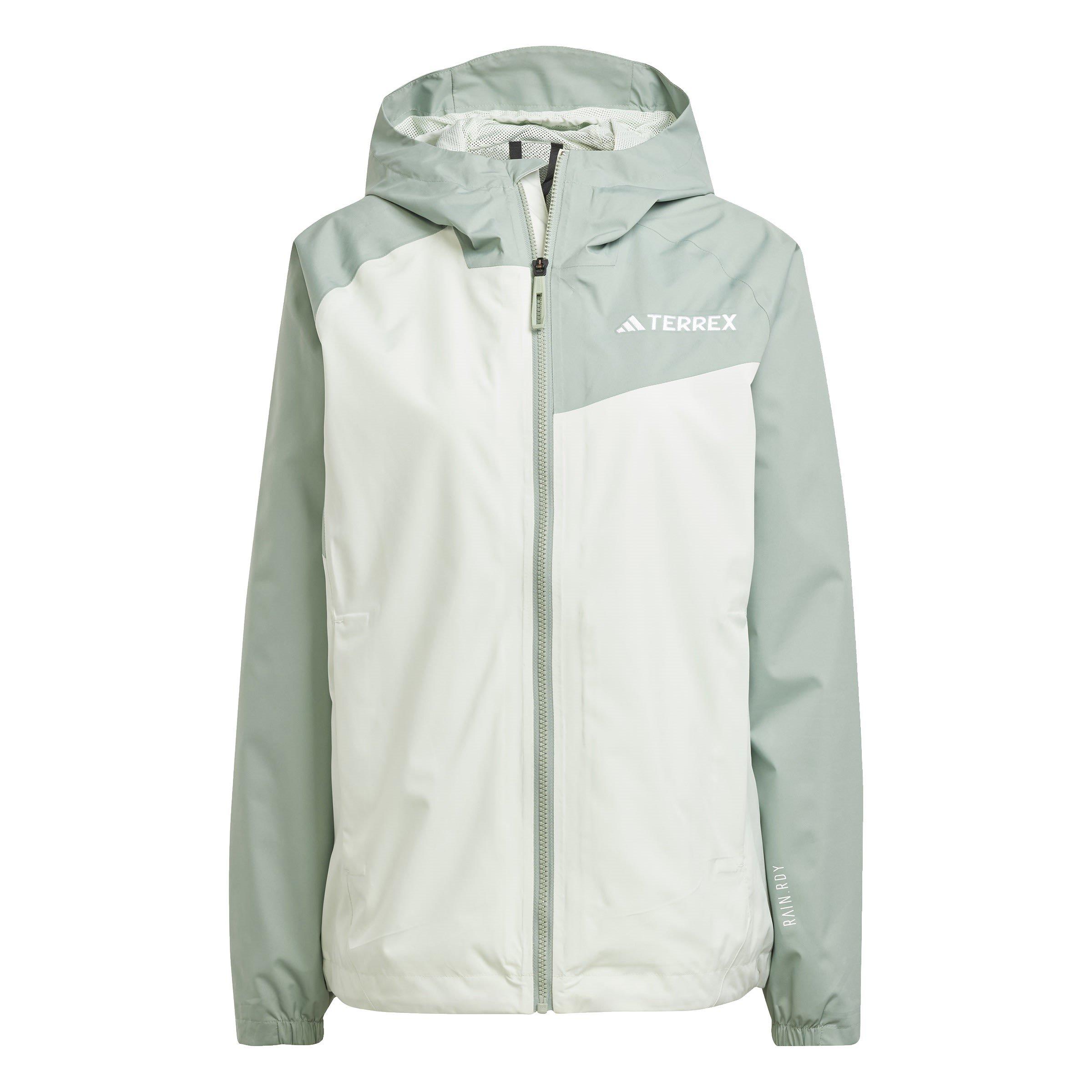 Linen Green - adidas - Women's TERREX Multi RAIN.RDY Long Sleeve Waterproof Jacket - 1