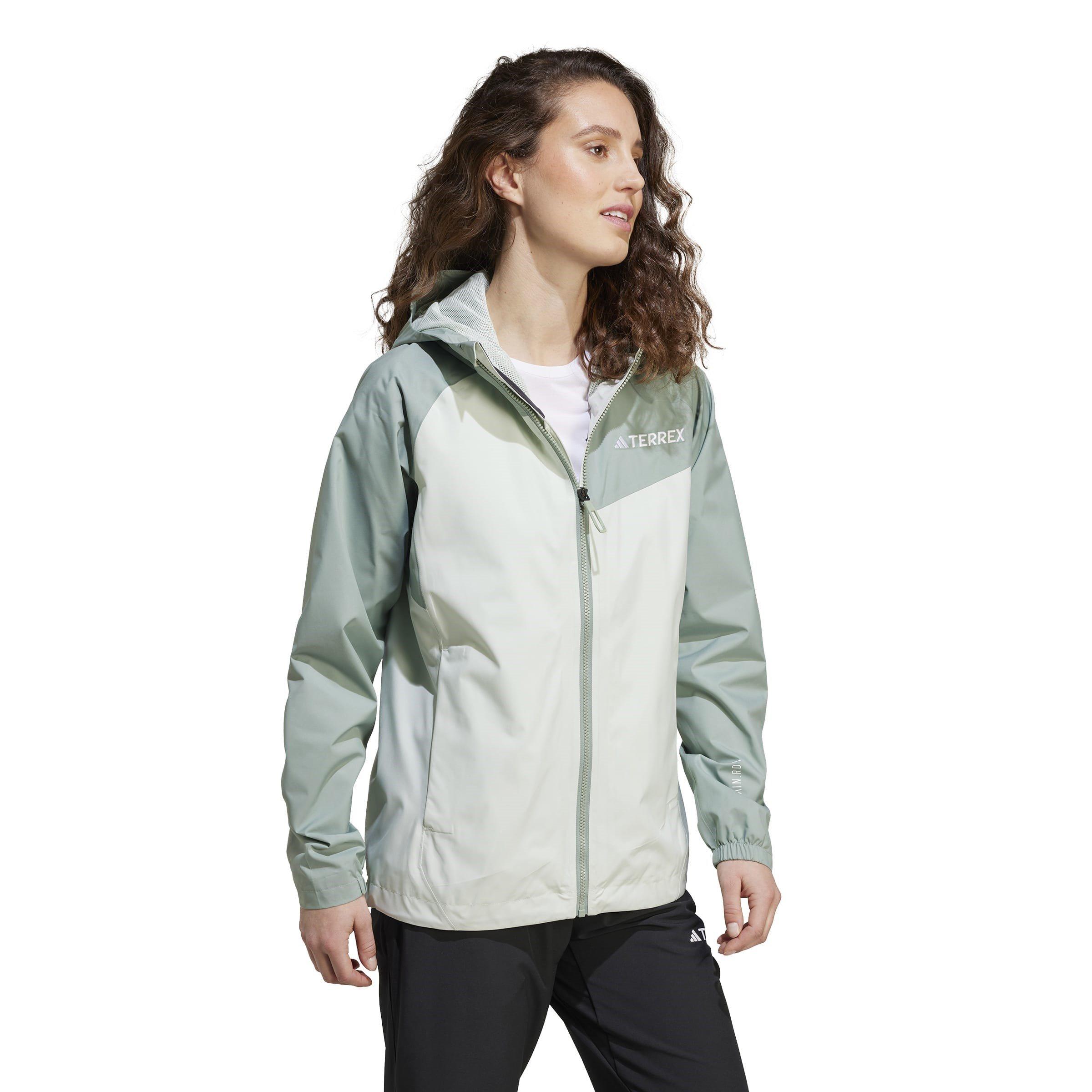 Verde Lino - adidas - Terrex Multi 2L RAIN.RDY Jacket Womens - 4