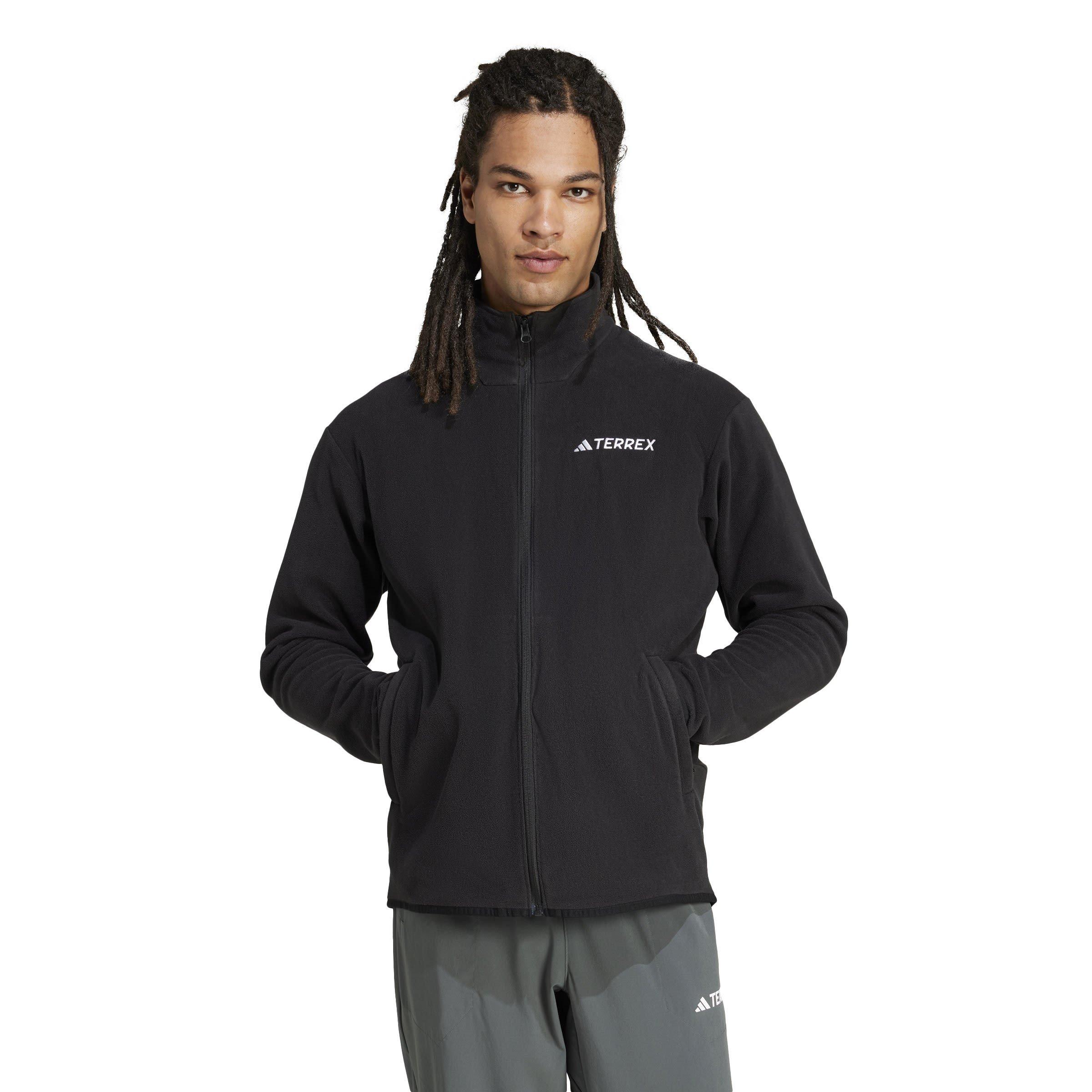 Schwarz - adidas - Multi Essentials Full-Zip Fleece Jacket Mens - 2
