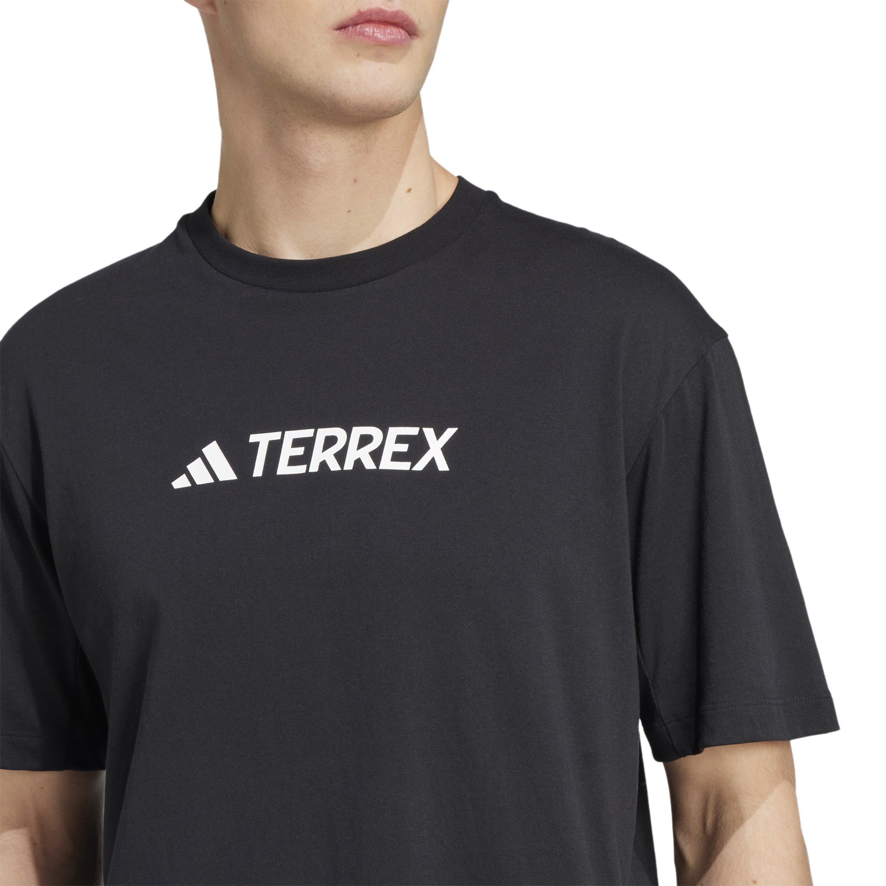 Zwart - adidas - Terrex Classic Logo T-Shirt Mens - 4