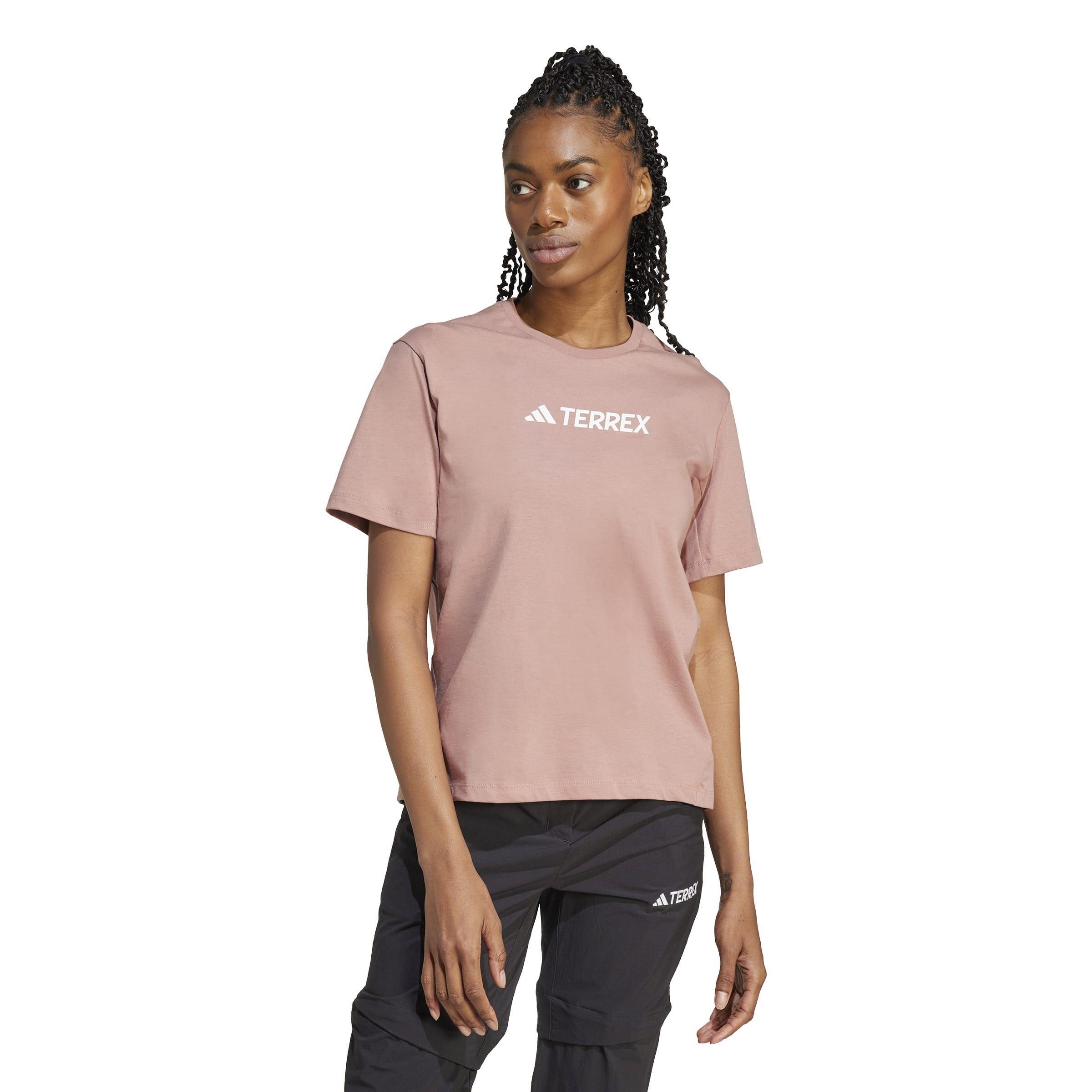 Warm Clay - adidas - Terrex Classic Logo T-Shirt Womens - 2