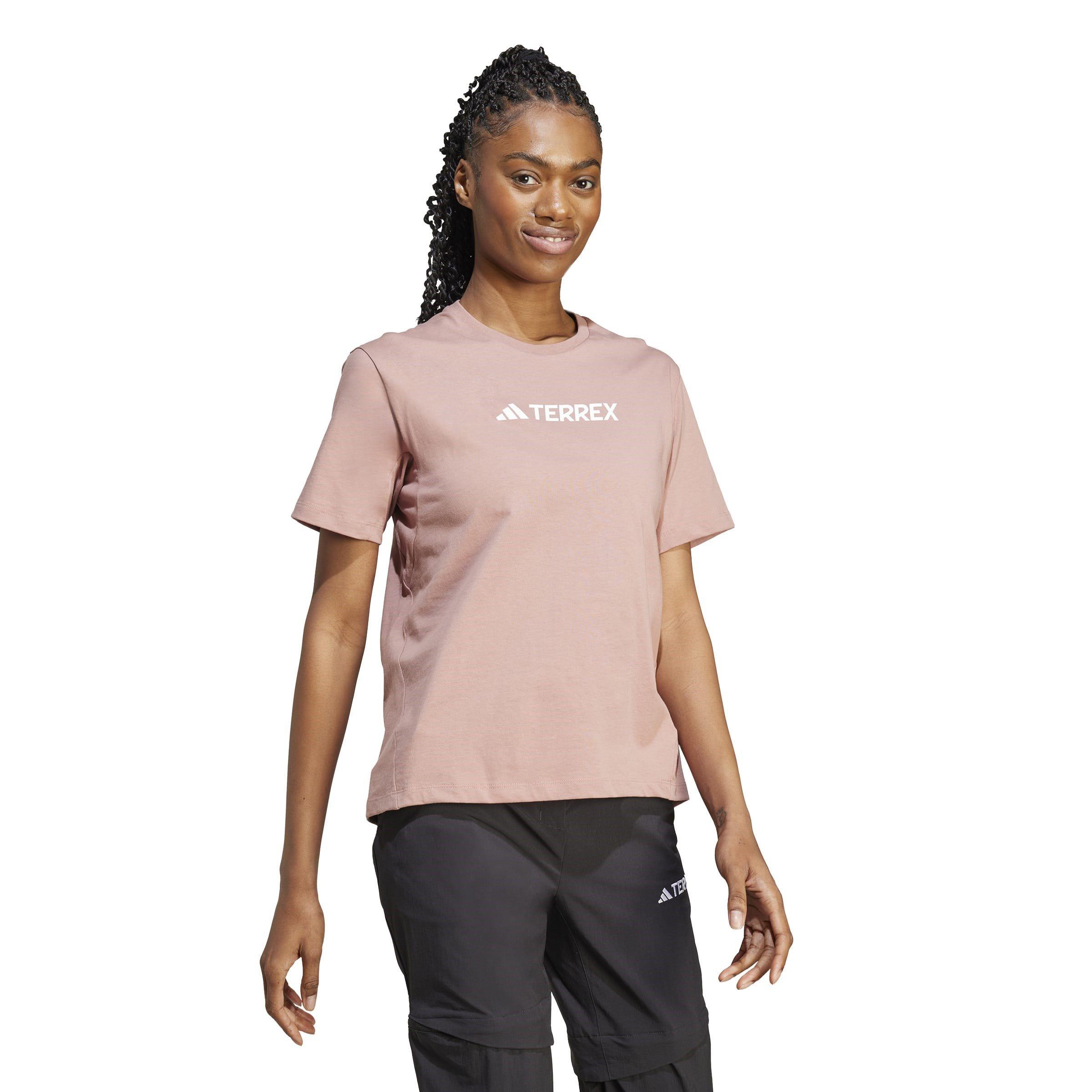 Warm Clay - adidas - Terrex Classic Logo T-Shirt Womens - 4