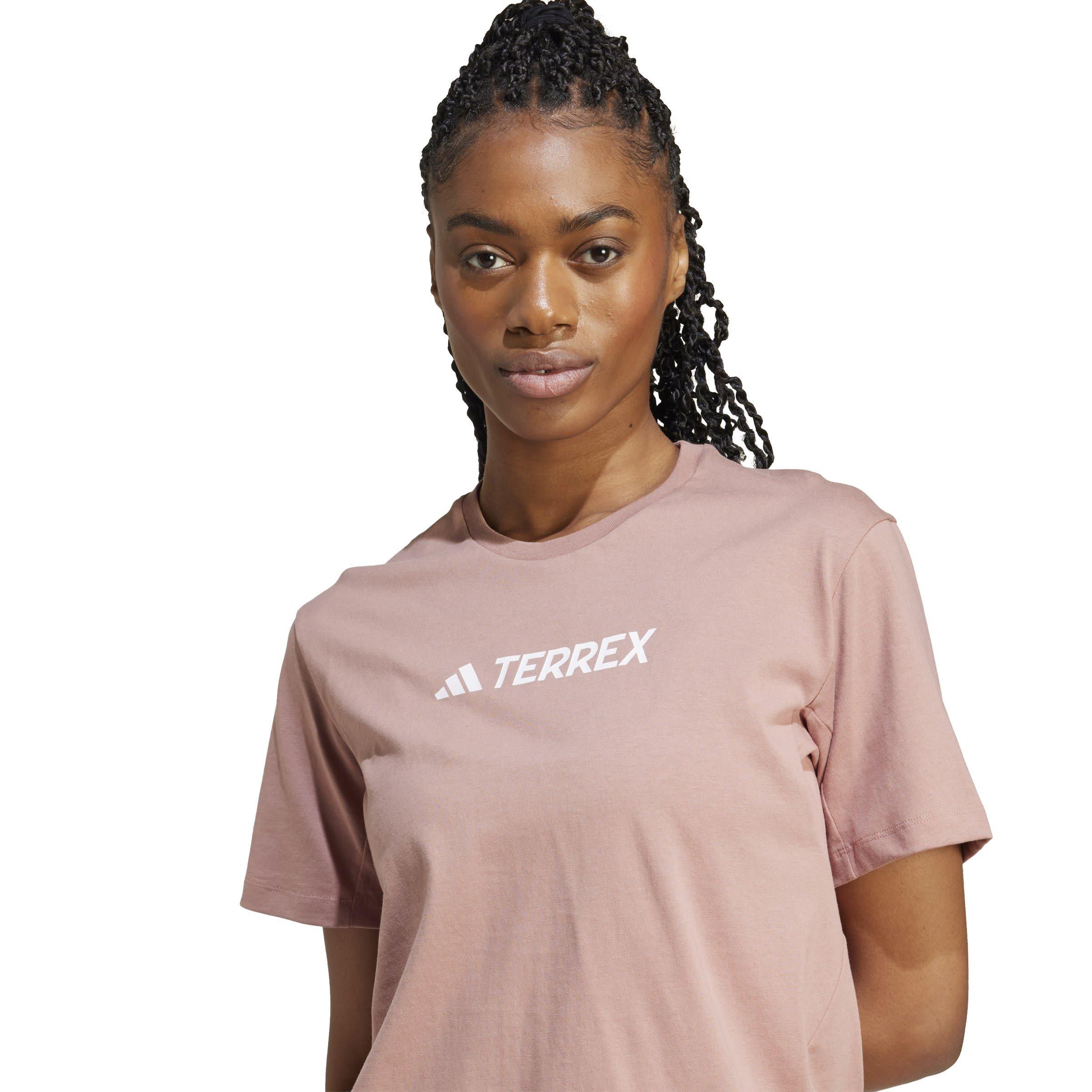 Warm Clay - adidas - Terrex Classic Logo T-Shirt Womens - 5