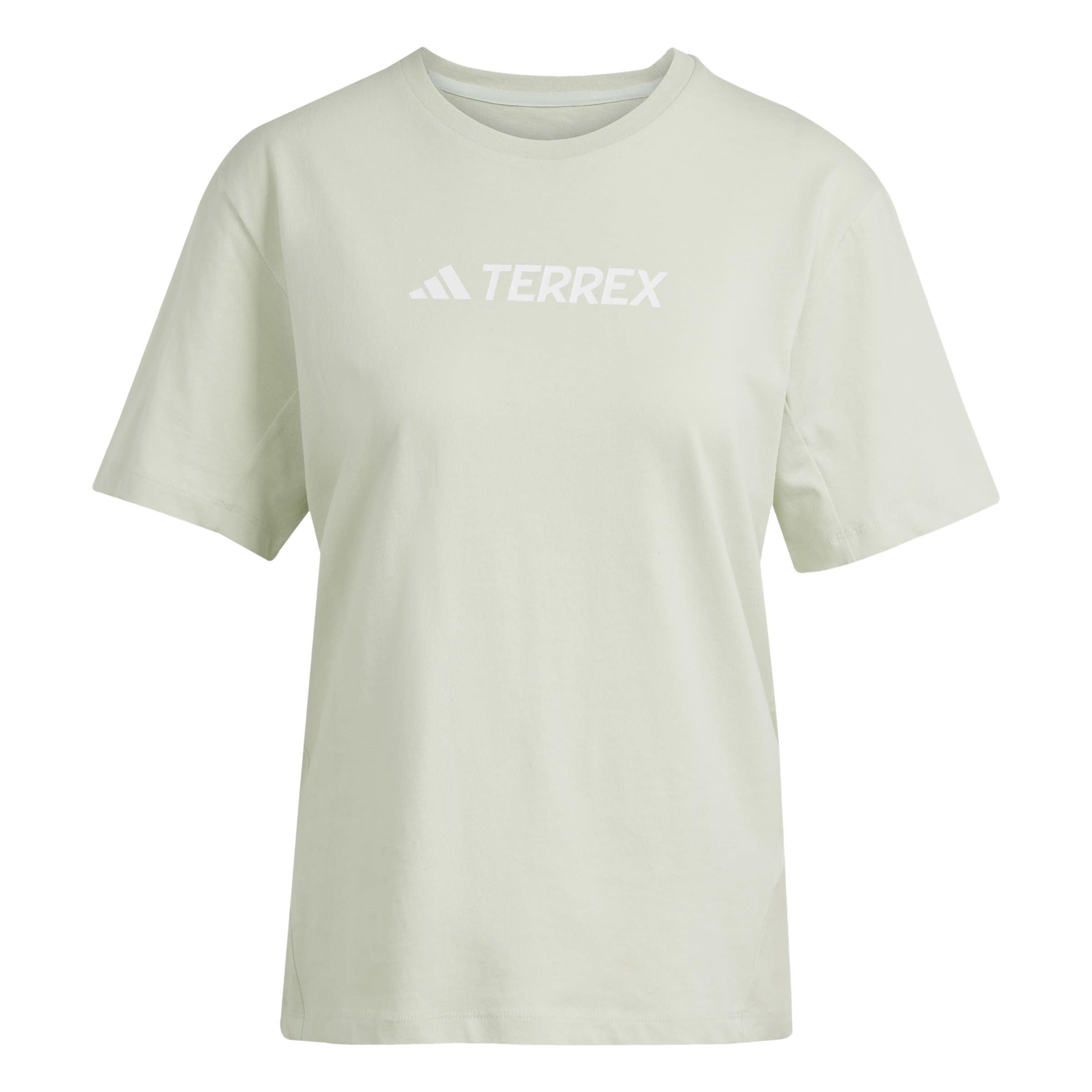Adidas Women's Terrex Classic Logo T-Shirt - Linen Green - 10 (S)