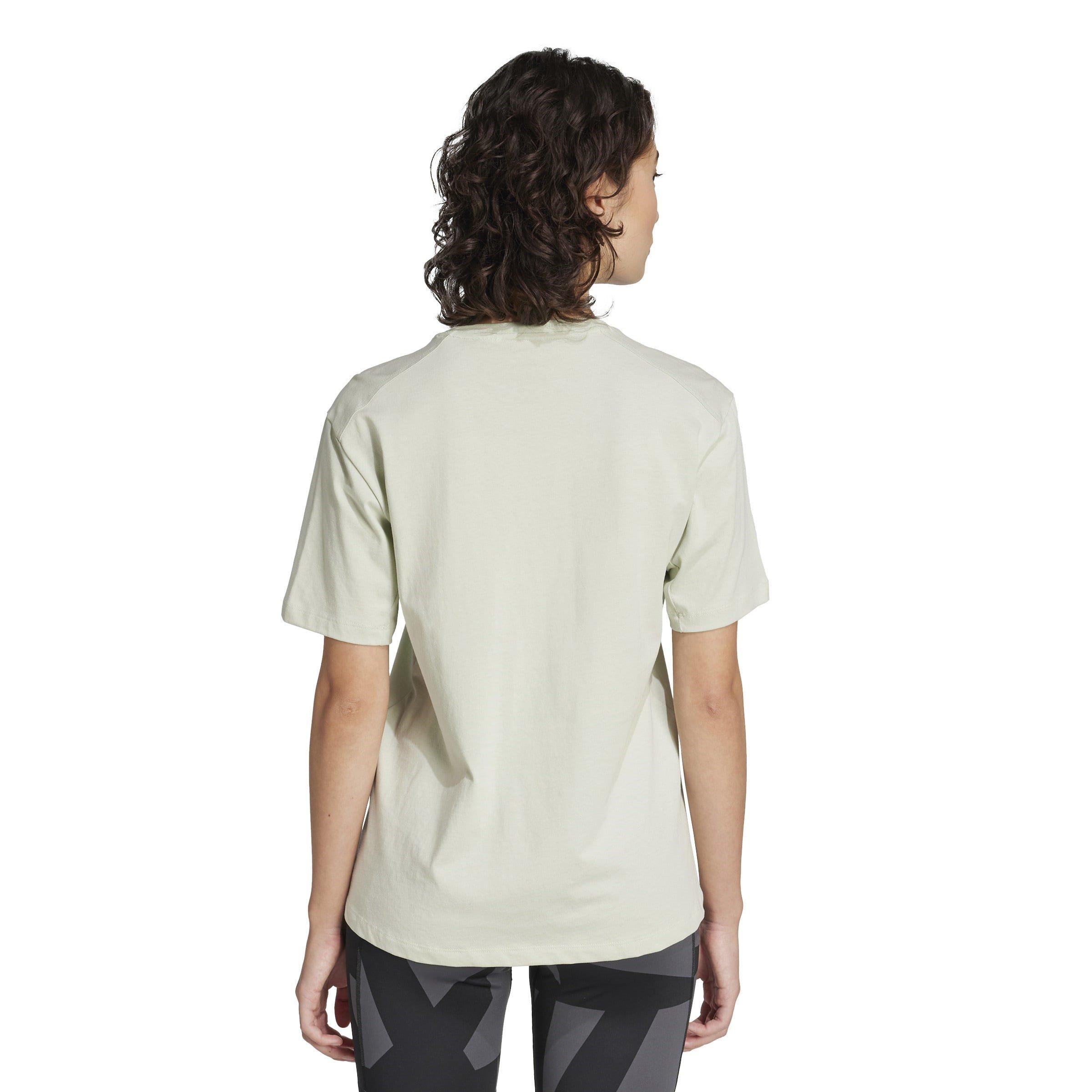 Linen Green - adidas - Terrex Classic Logo T-Shirt Womens - 3