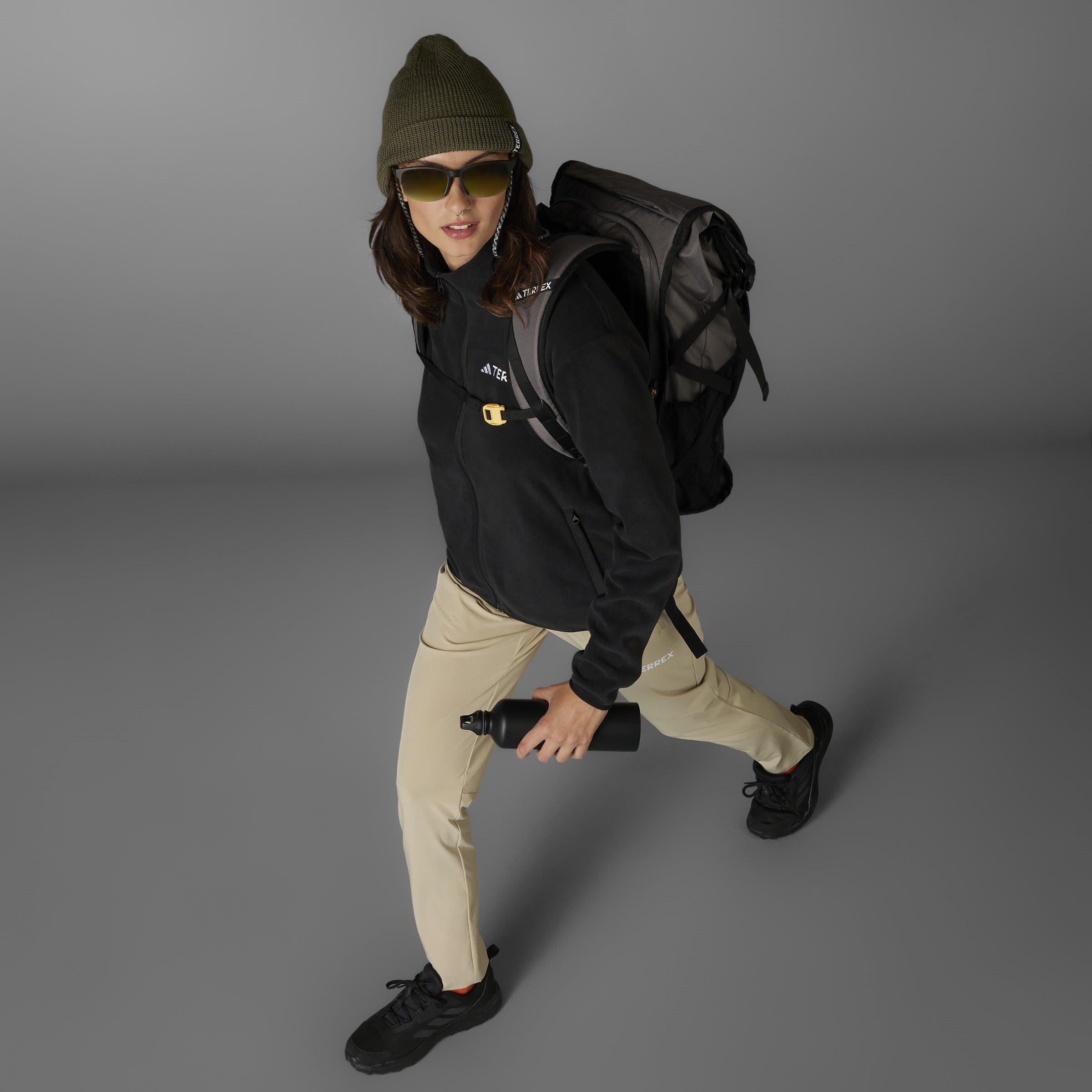 Preto - adidas - Xperior Cross Country Ski Soft Shell Fleece Jacket Womens - 11